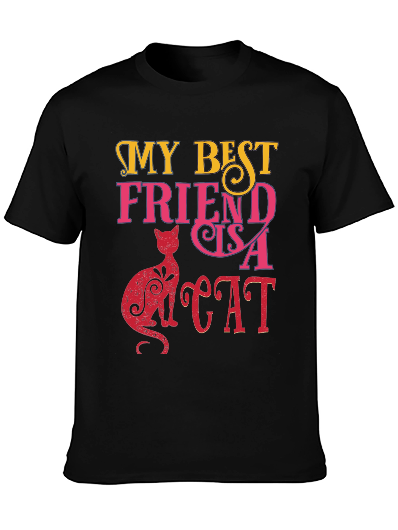 My Best Friend Is A Cat Graphic Tee