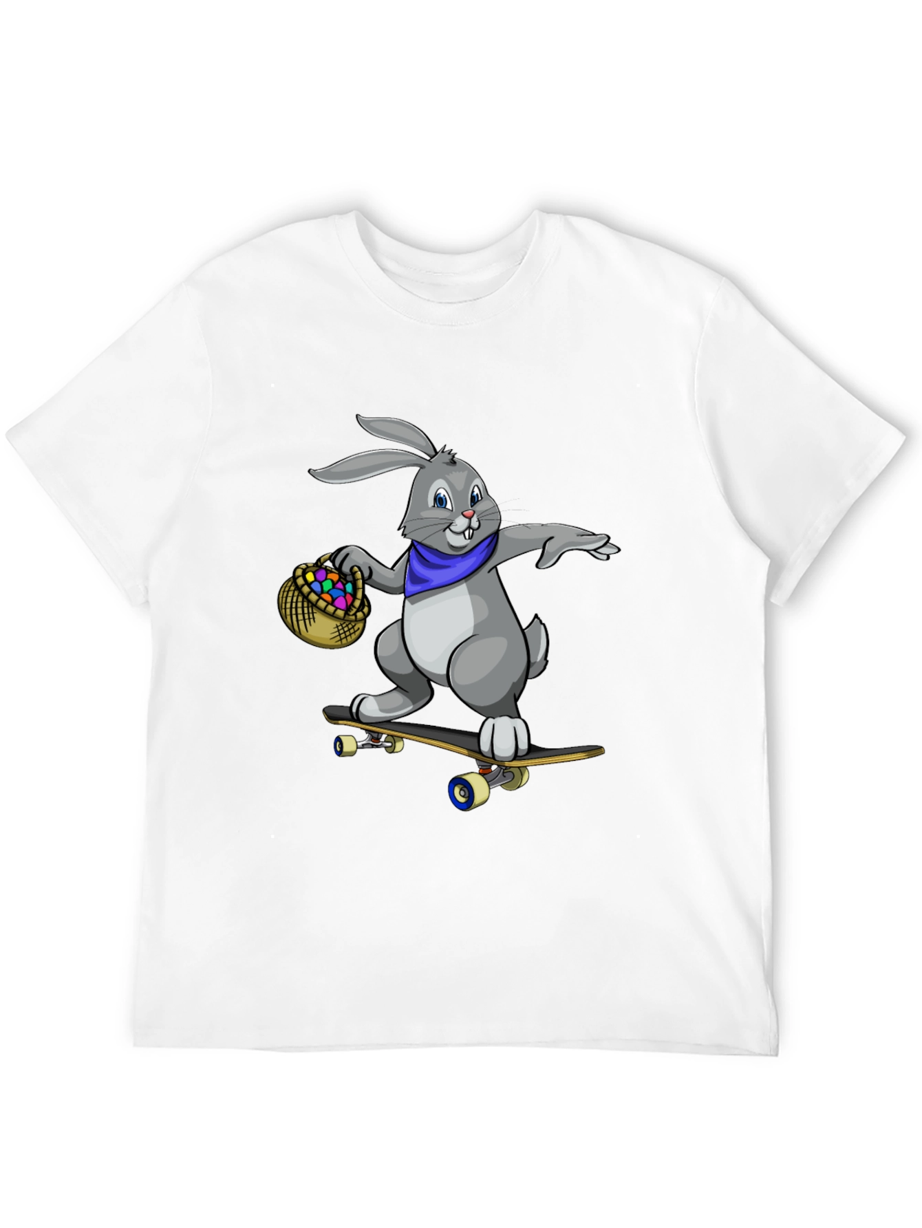 Skateboarding Easter Bunny Graphic Tee