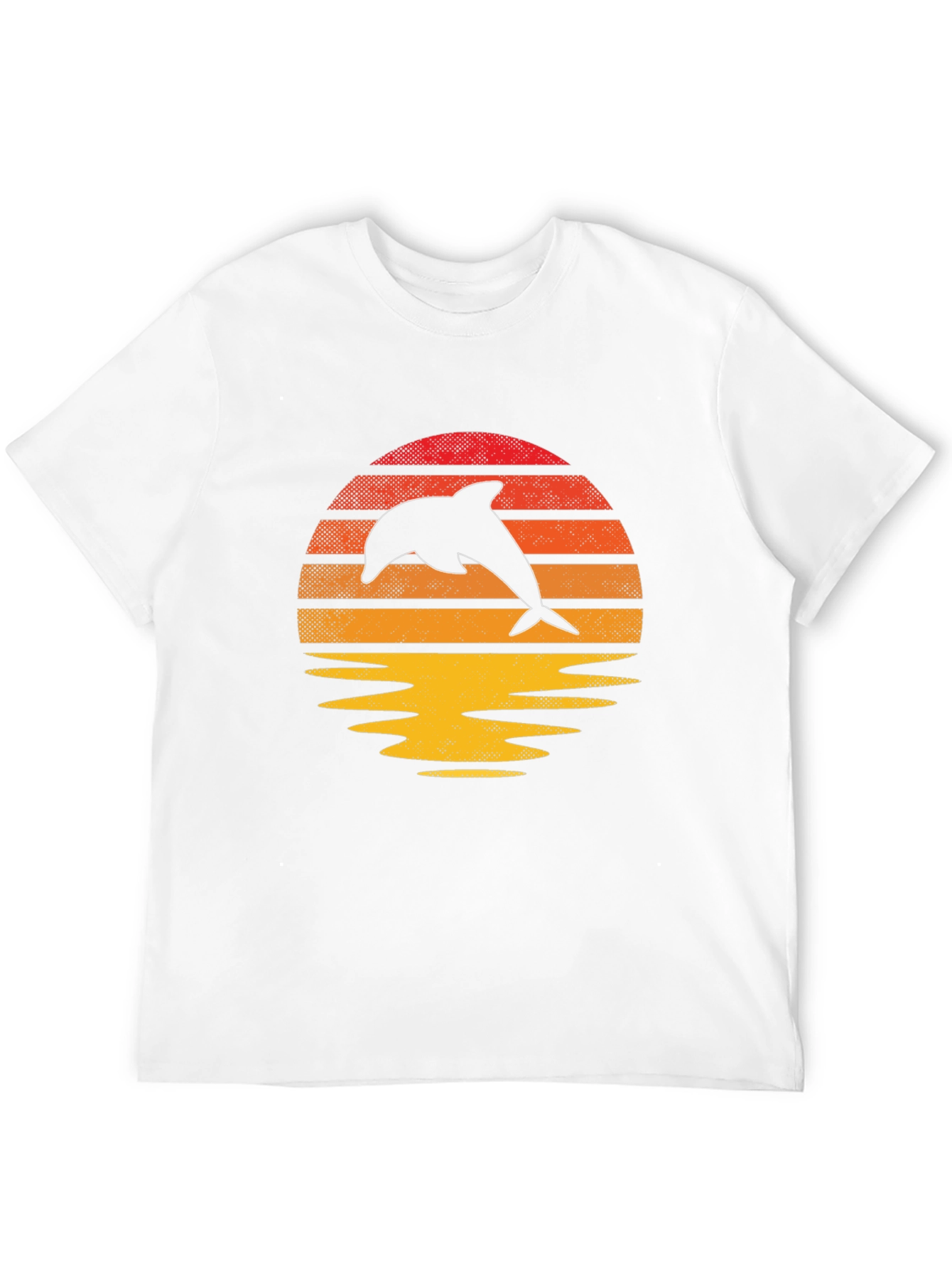 Retro Dolphin Sunset Graphic Tee