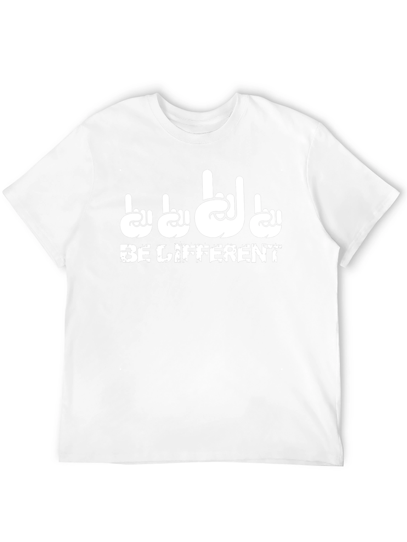 Be Different Sign Language Black T-Shirt