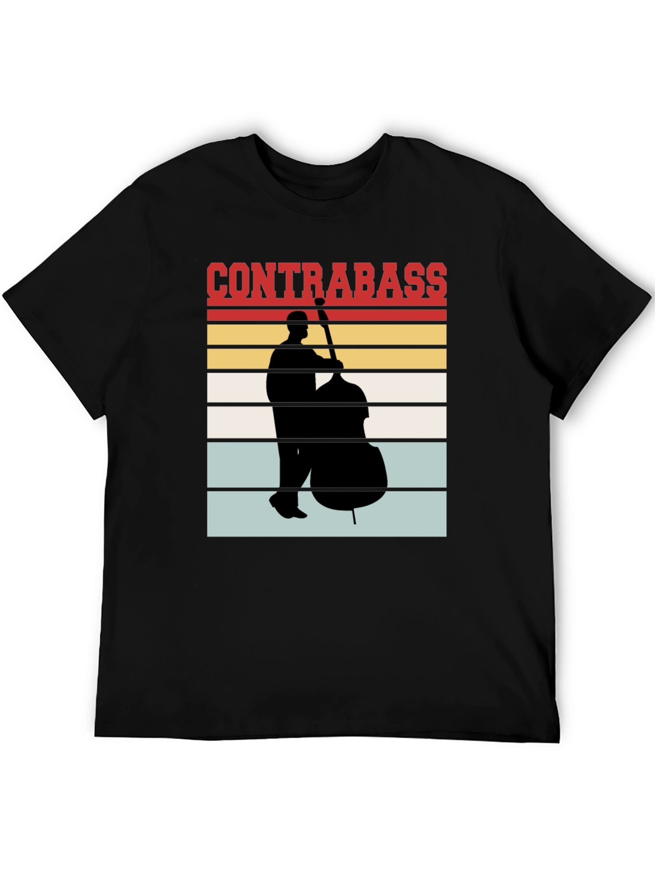 Contrabass Player Retro T-Shirt Music Lover Gift