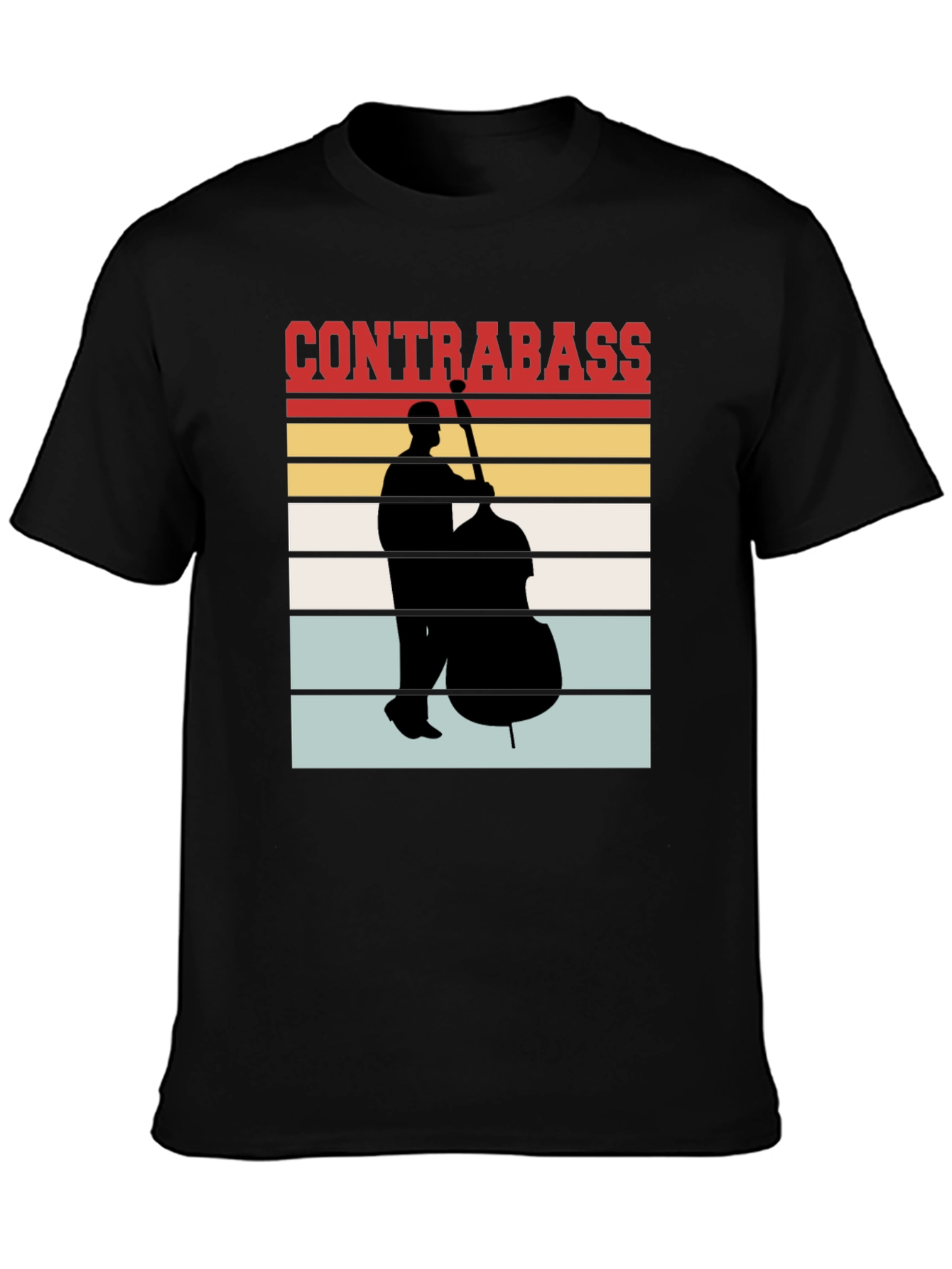 Contrabass Player Retro T-Shirt Music Lover Gift