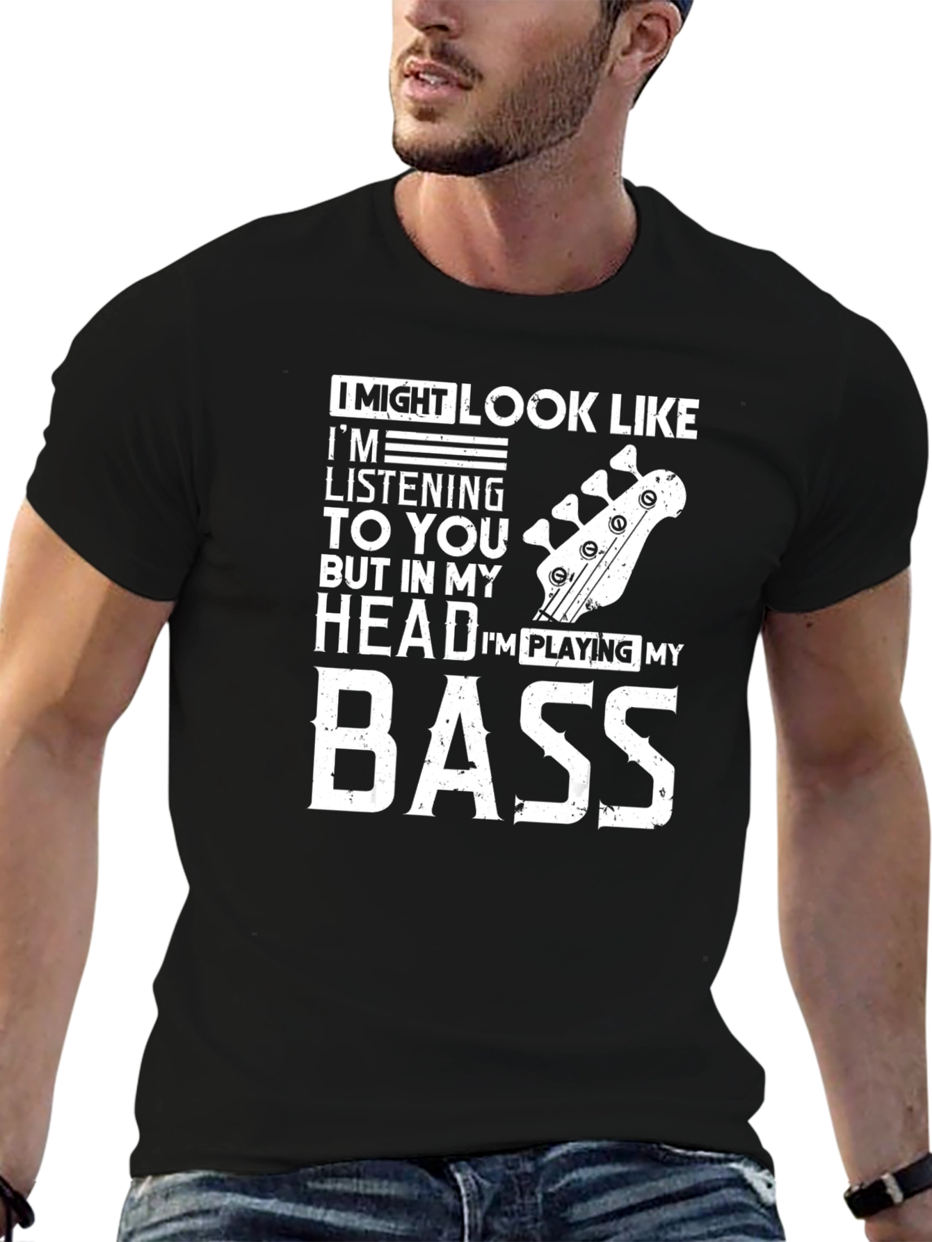 Bass Player Graphic T-Shirt - Musician Gift
