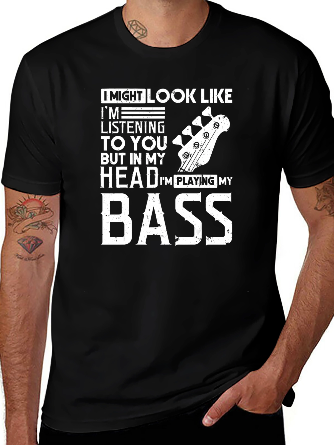 Bass Player Graphic T-Shirt - Musician Gift