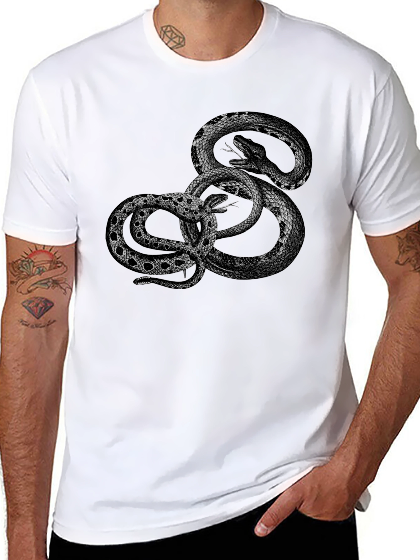 Snake Graphic Print T-Shirt
