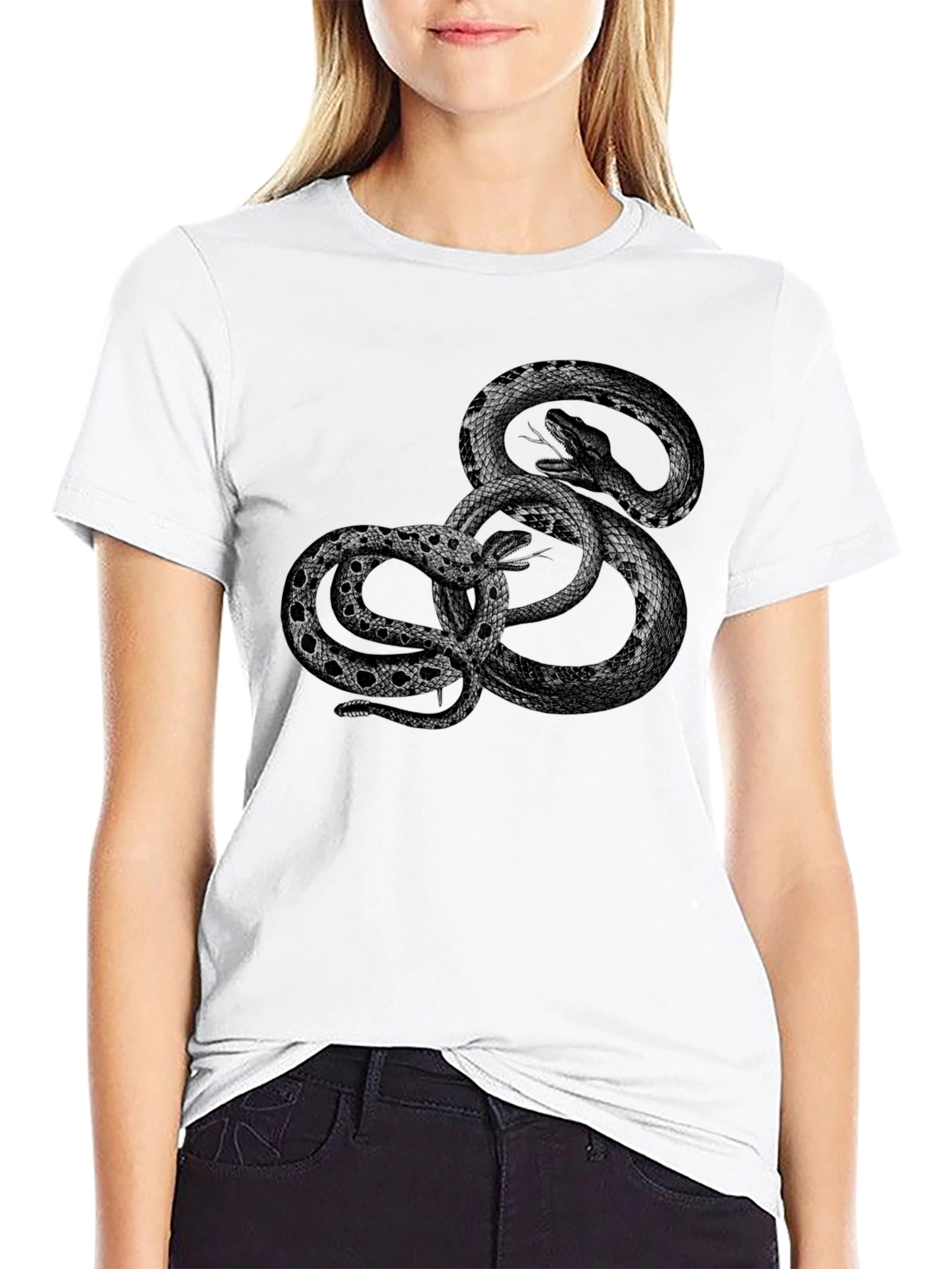 Snake Graphic Print T-Shirt