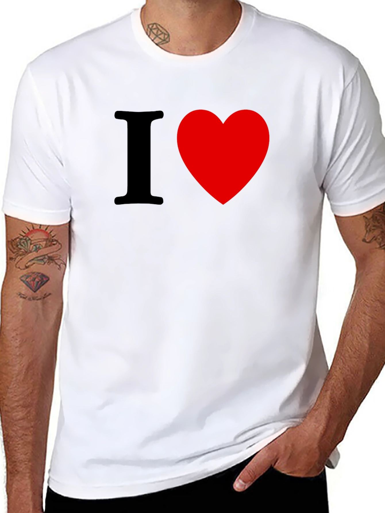 I Heart [Love] Black T-Shirt