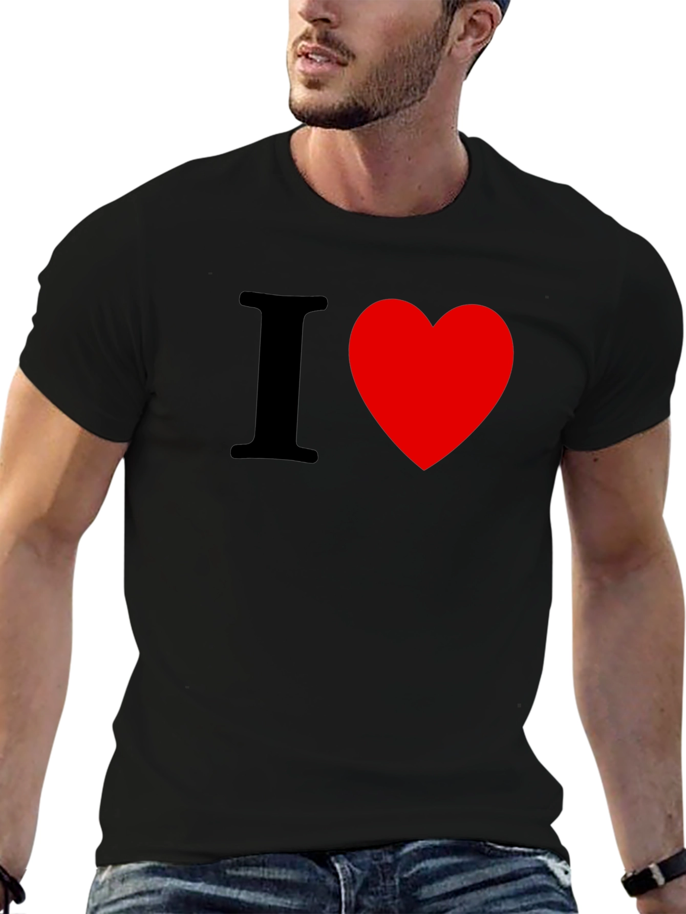 I Heart [Love] Black T-Shirt
