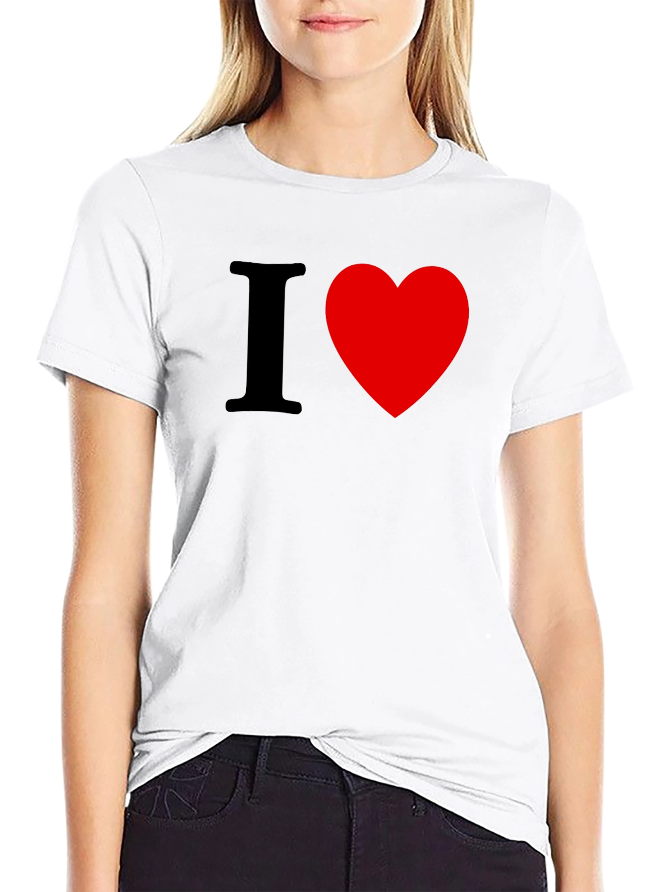 I Heart [Love] Black T-Shirt
