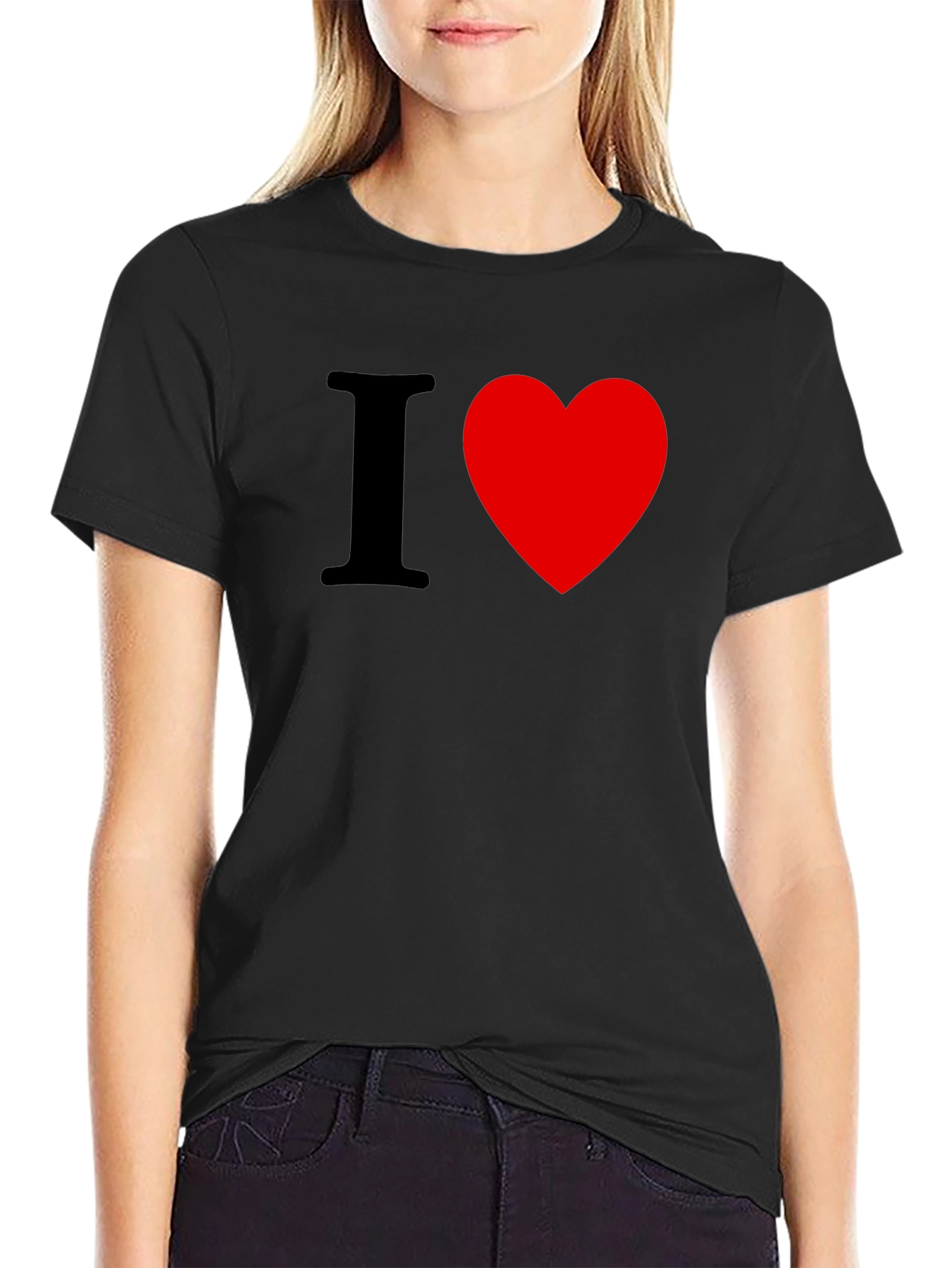 I Heart [Love] Black T-Shirt