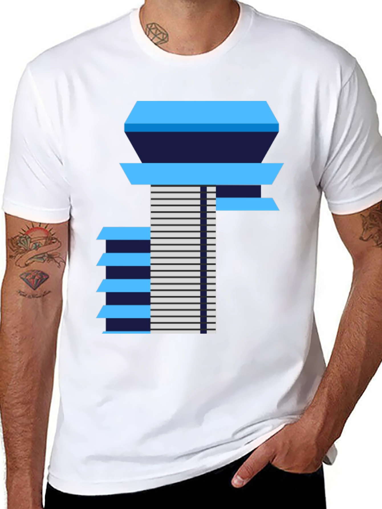Modernist Building Graphic Tee - Black