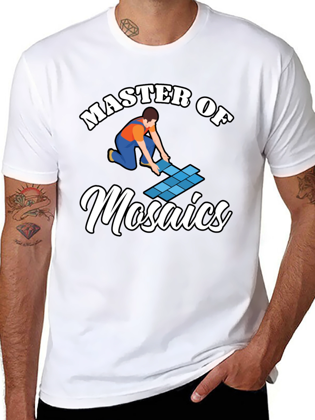 Master of Mosaics Graphic T-Shirt - Tile Setter Tee