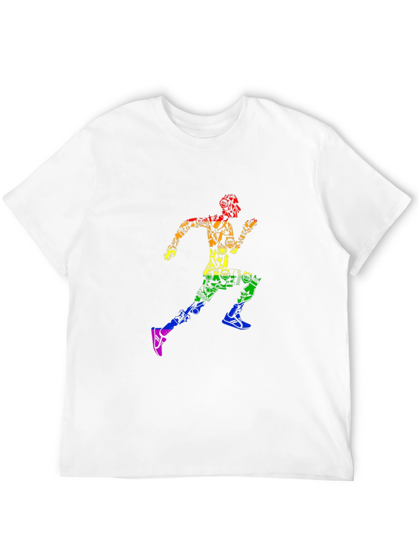 Rainbow Runner Graphic T-Shirt