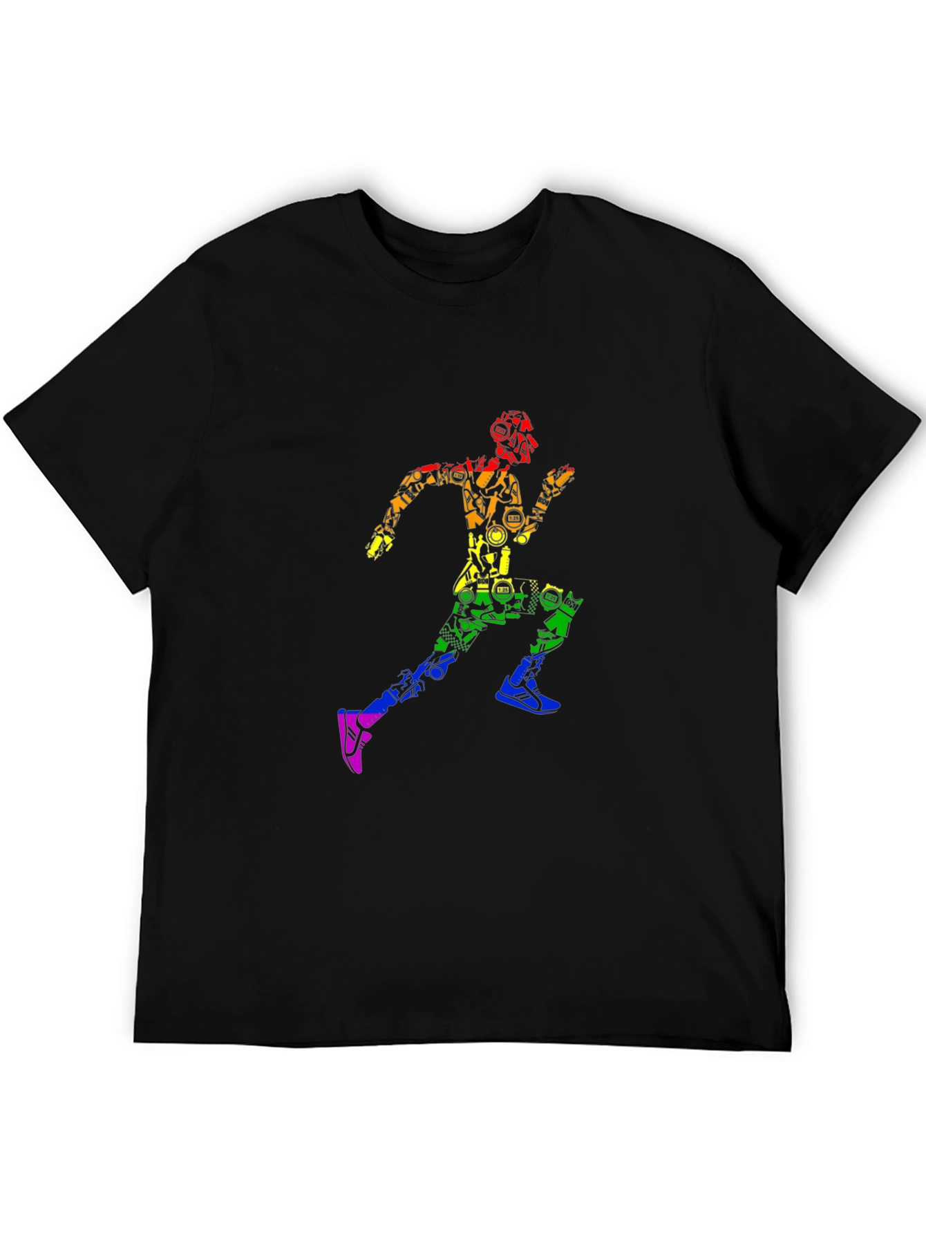 Rainbow Runner Graphic T-Shirt