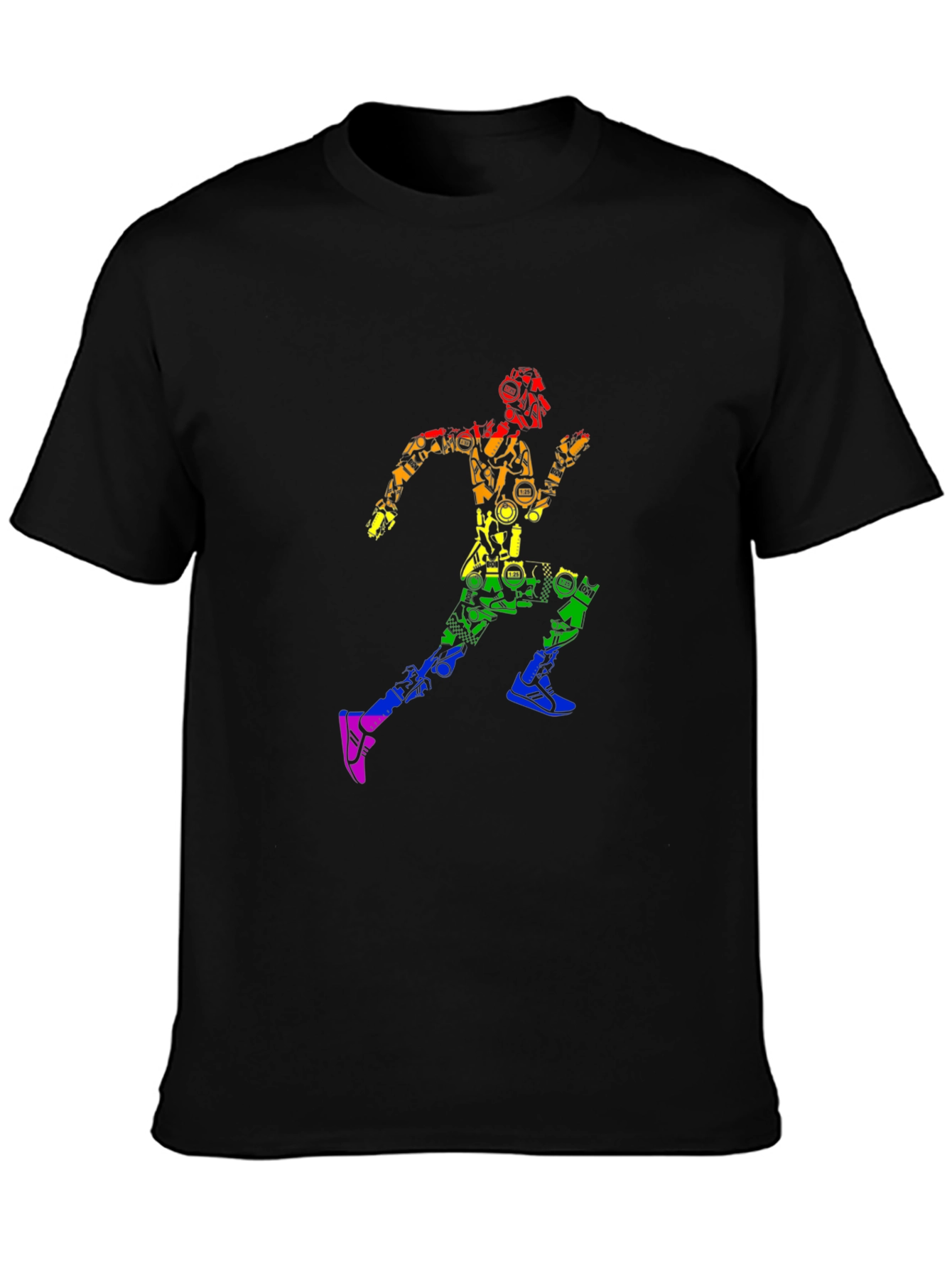 Rainbow Runner Graphic T-Shirt