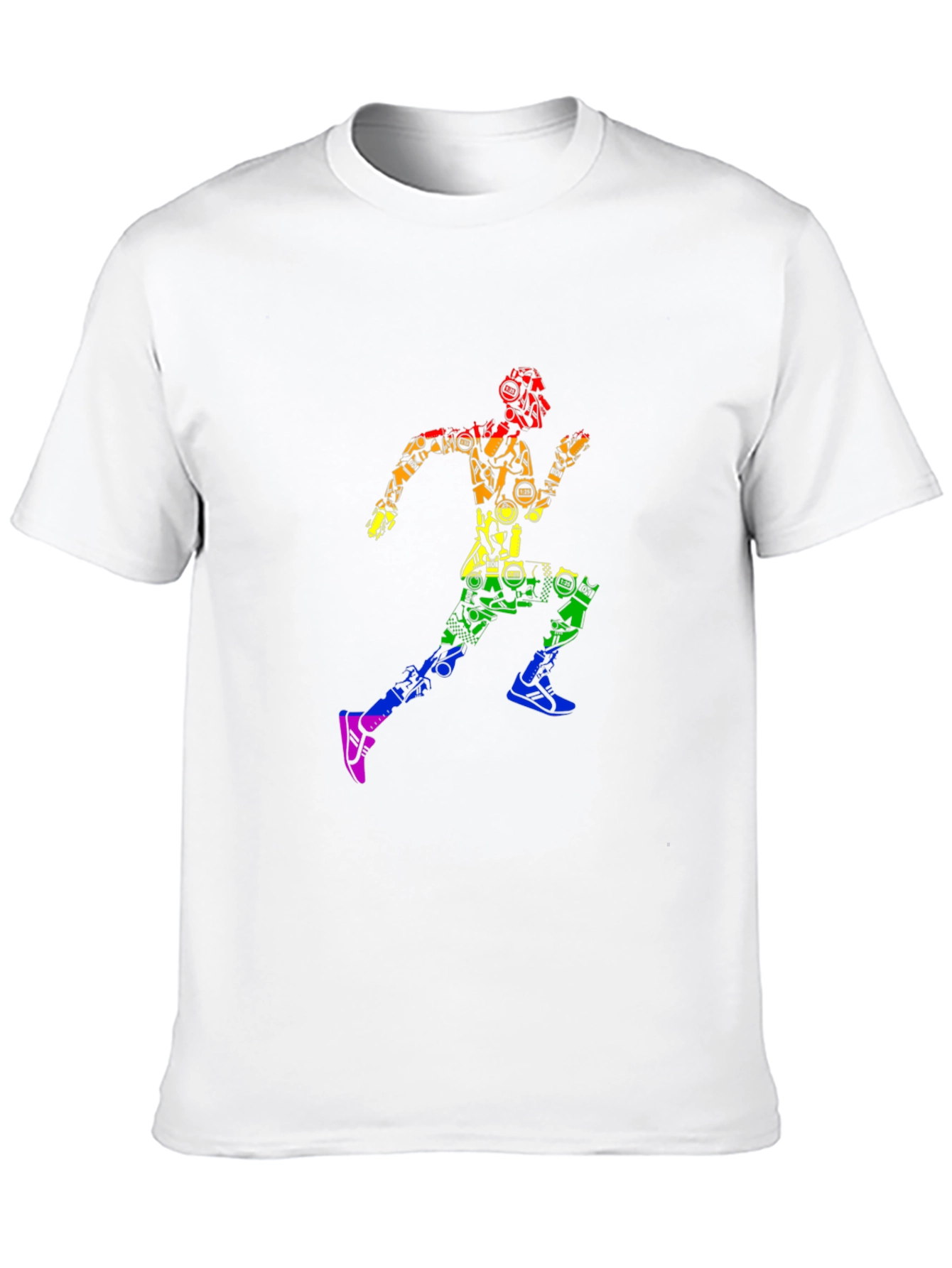Rainbow Runner Graphic T-Shirt