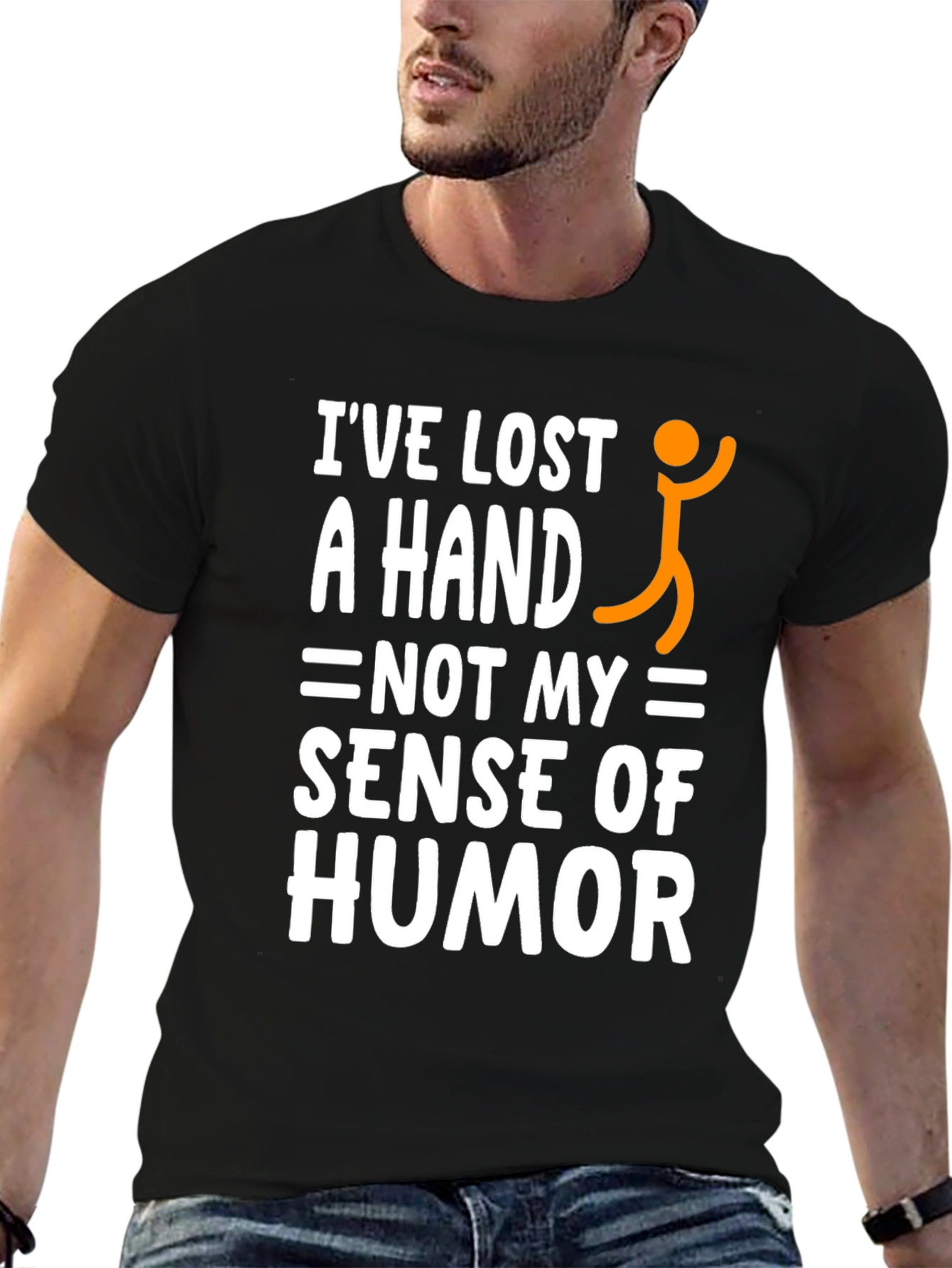Humorous One-Handed Man T-Shirt