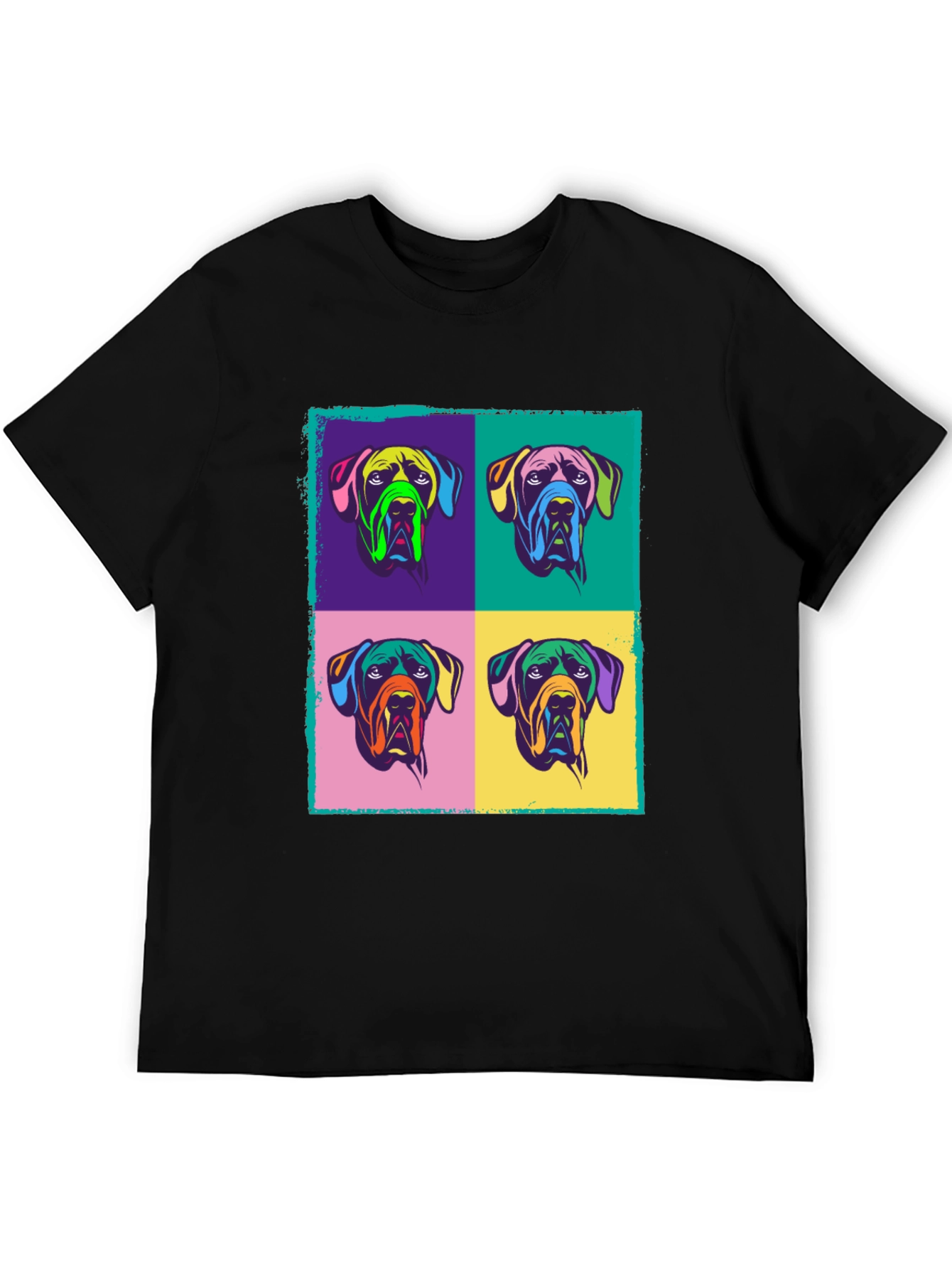 Pop Art Dog Graphic Tee - Stylish & Unique!