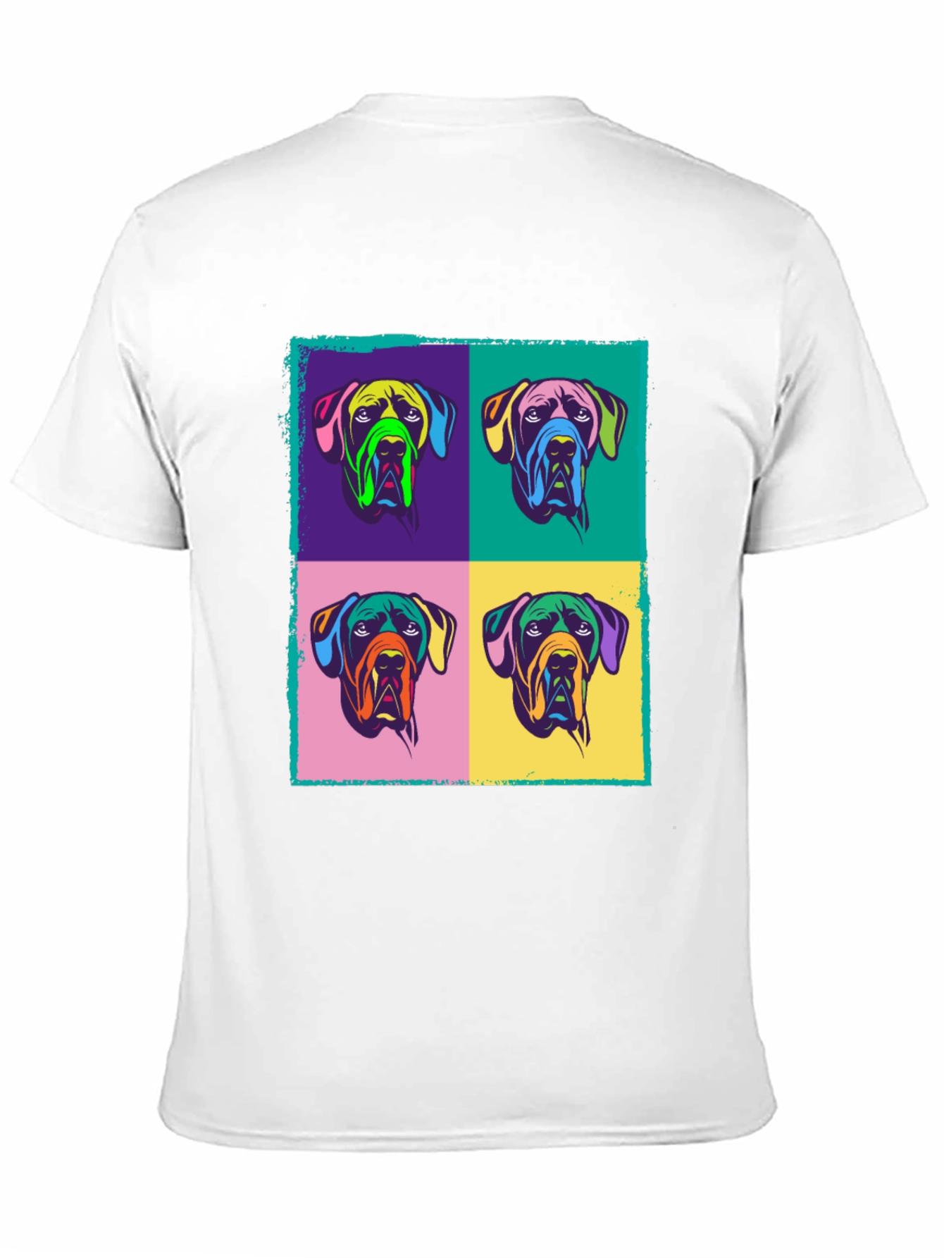 Pop Art Dog Graphic Tee - Stylish & Unique!