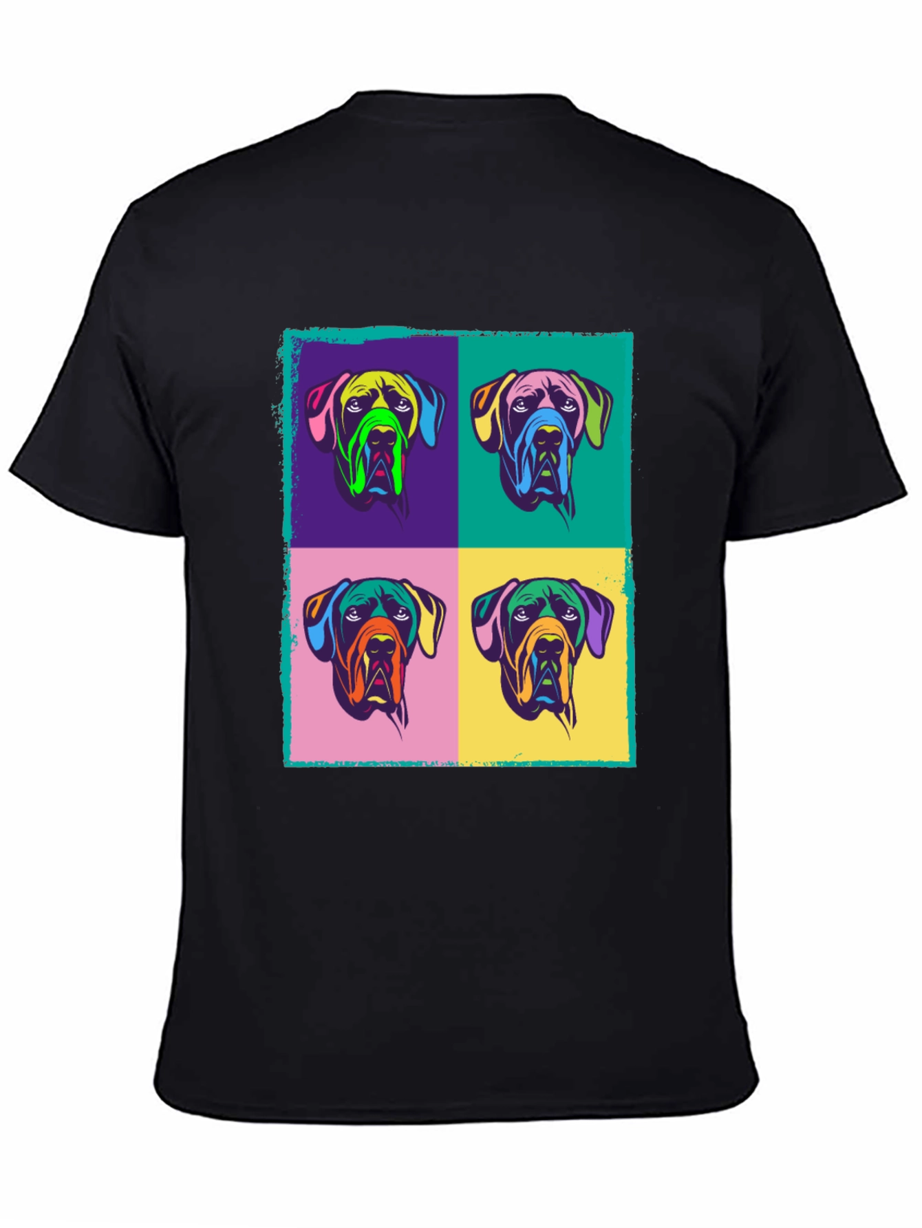 Pop Art Dog Graphic Tee - Stylish & Unique!
