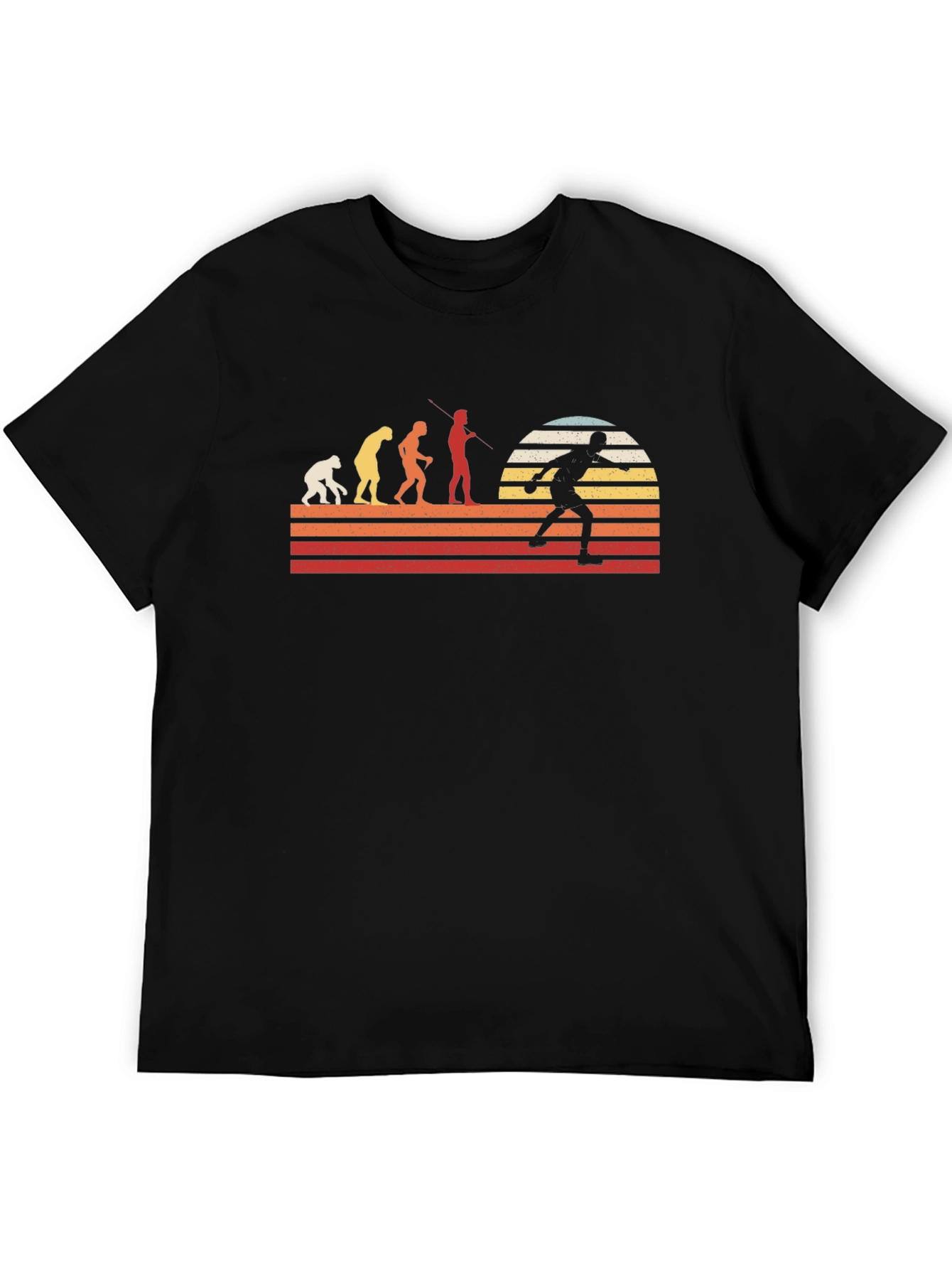 Evolution of Bowling Graphic Tee - Black