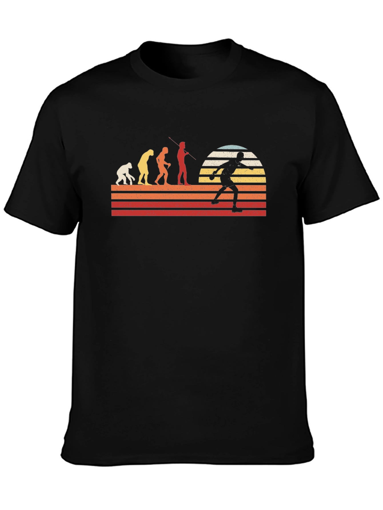 Evolution of Bowling Graphic Tee - Black