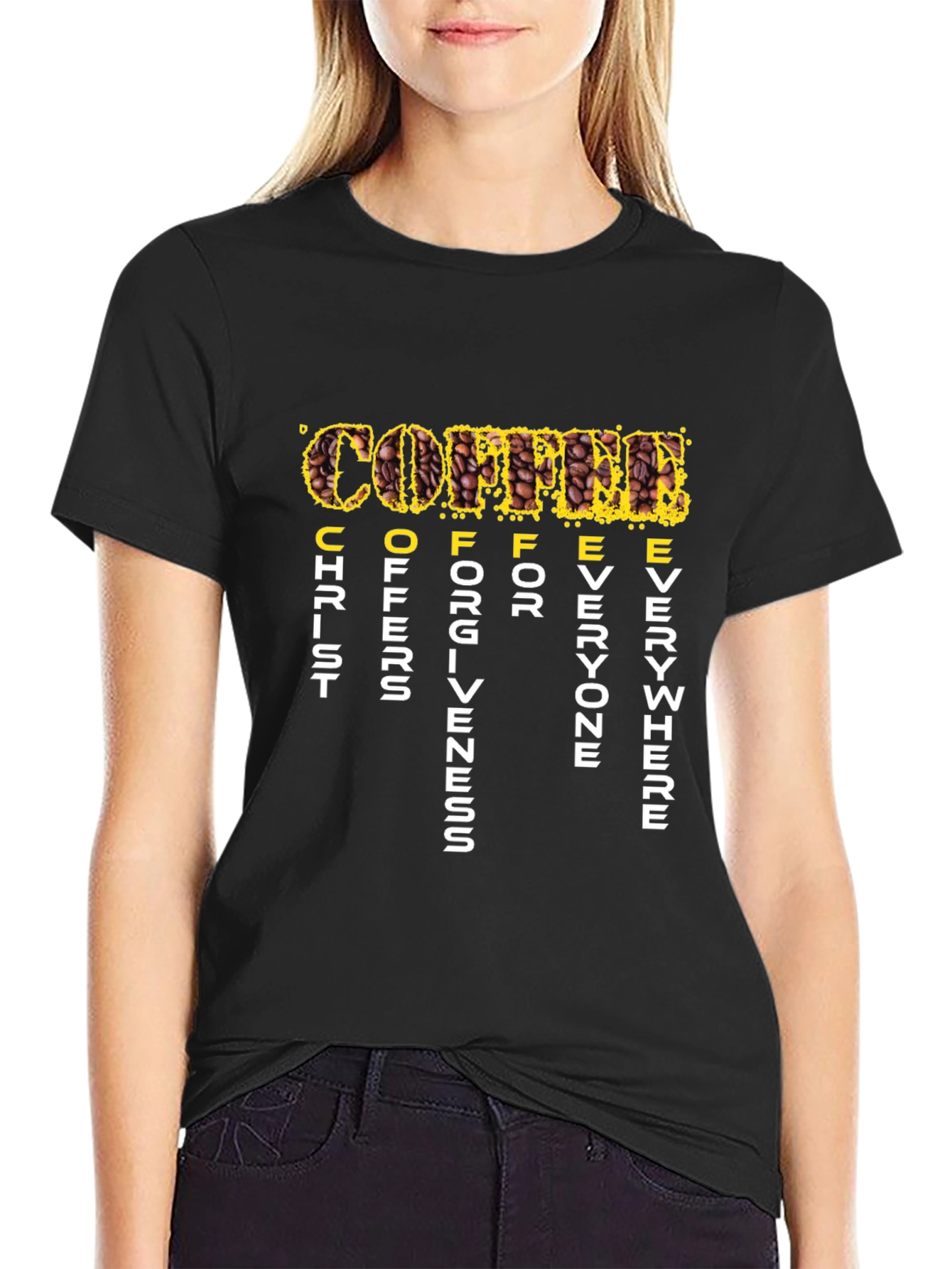 Coffee Christ Offers Forgiveness T-Shirt