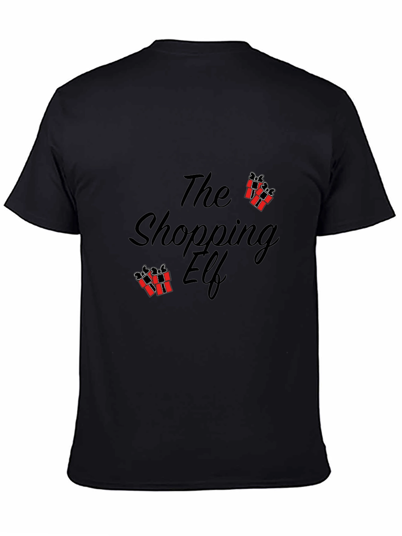 The Shopping Elf Graphic Tee - Black