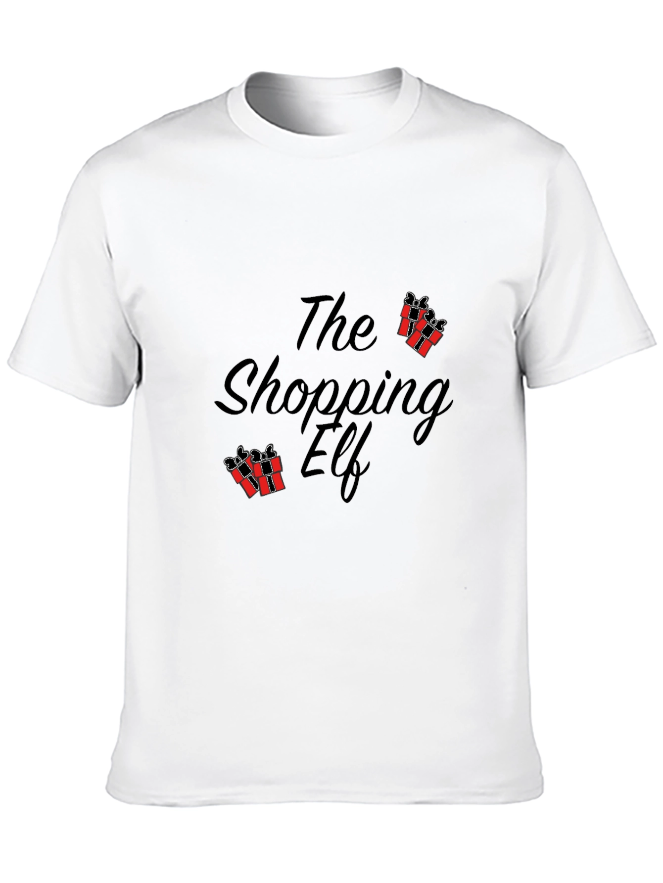 The Shopping Elf Graphic Tee - Black