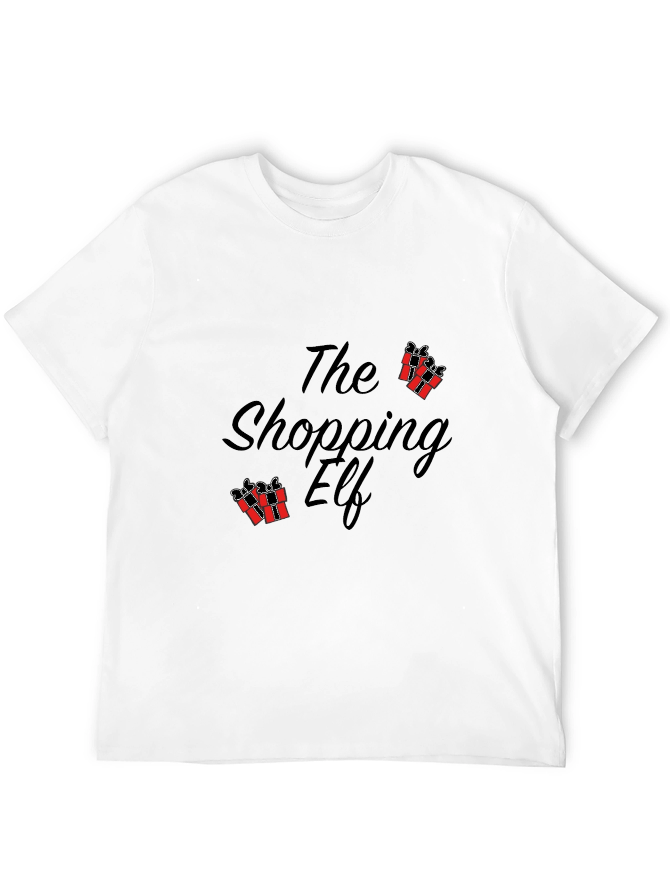 The Shopping Elf Graphic Tee - Black