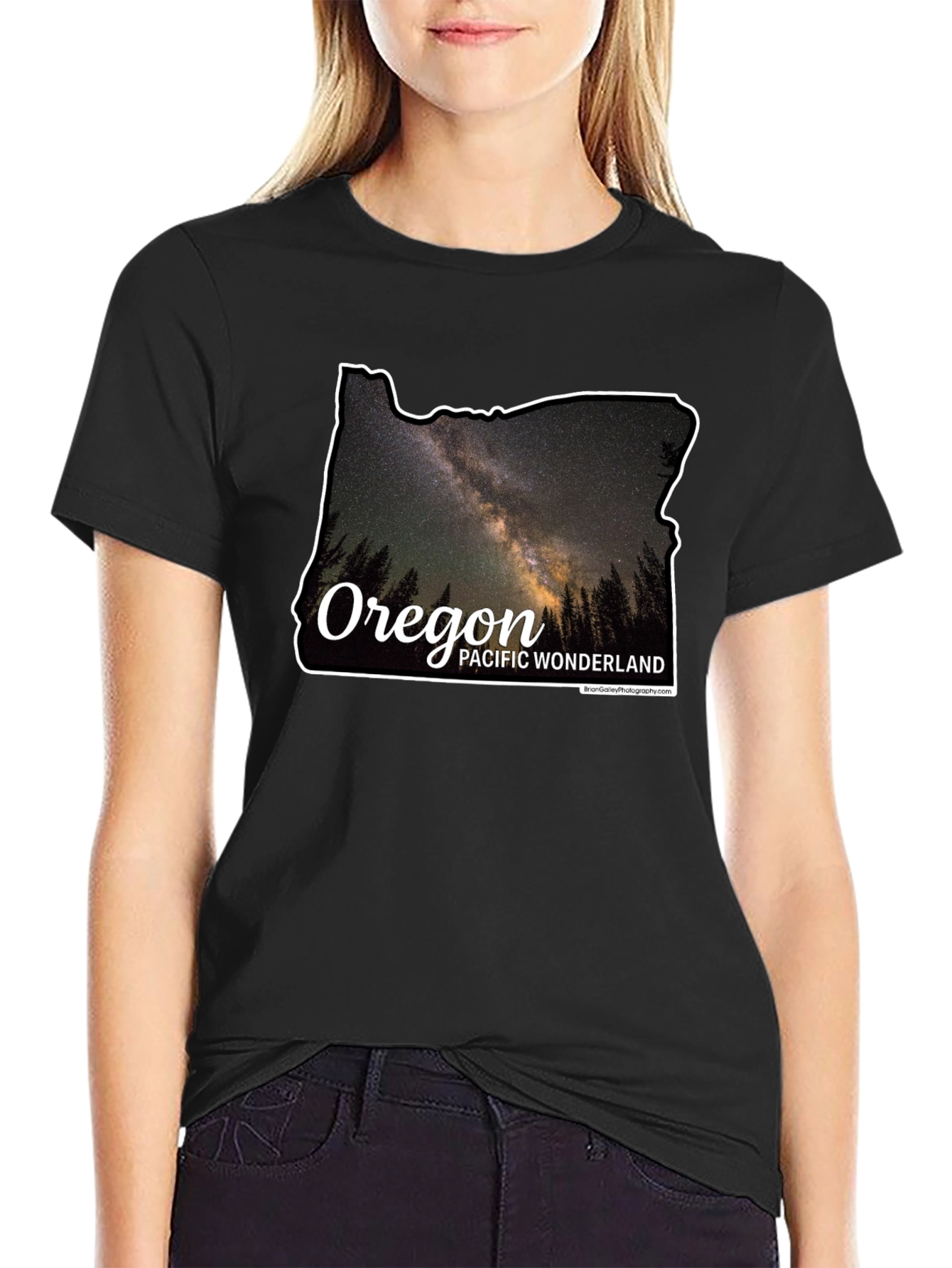 Oregon Galaxy Graphic T-Shirt - Pacific Wonderland