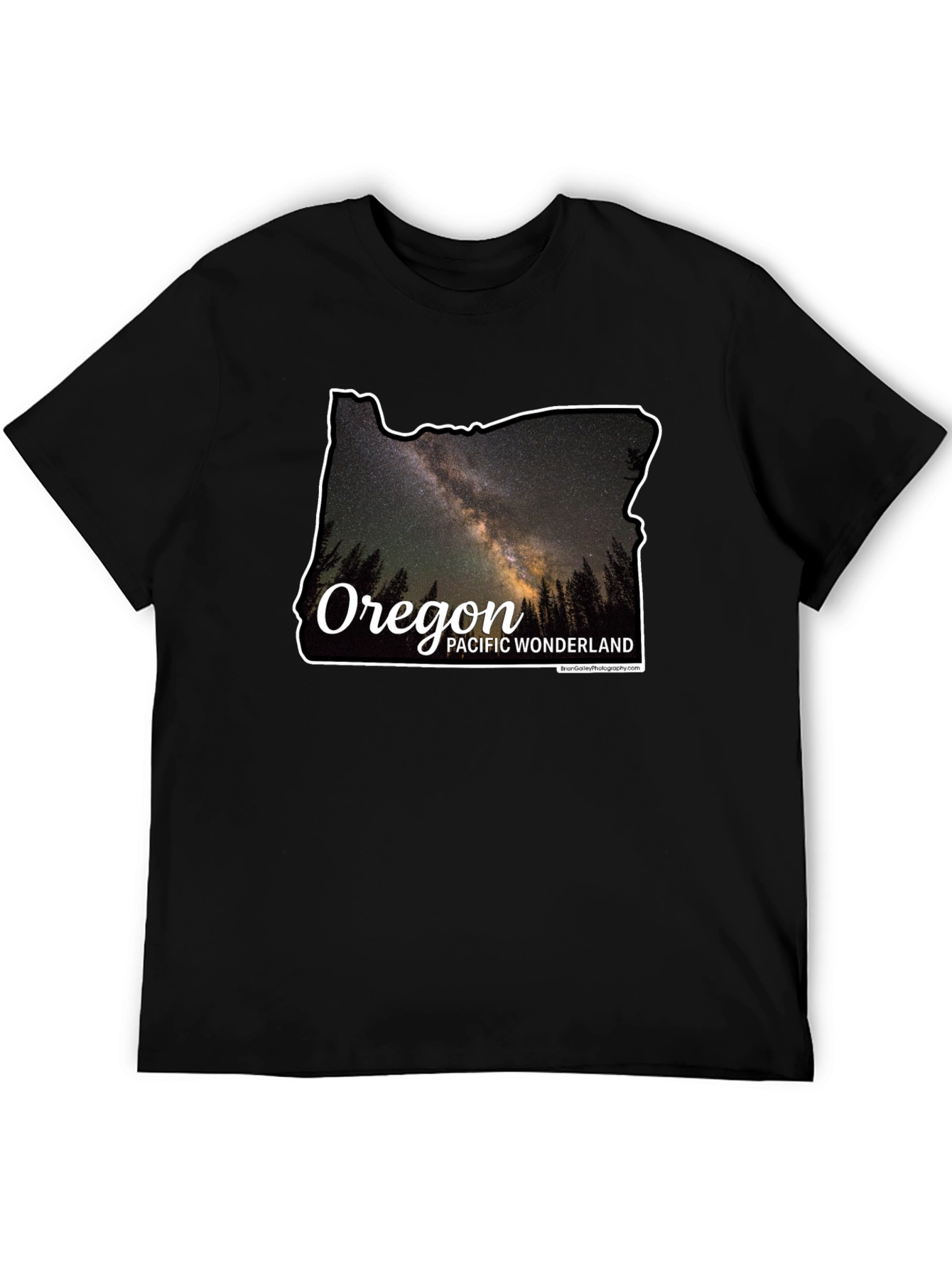 Oregon Galaxy Graphic T-Shirt - Pacific Wonderland