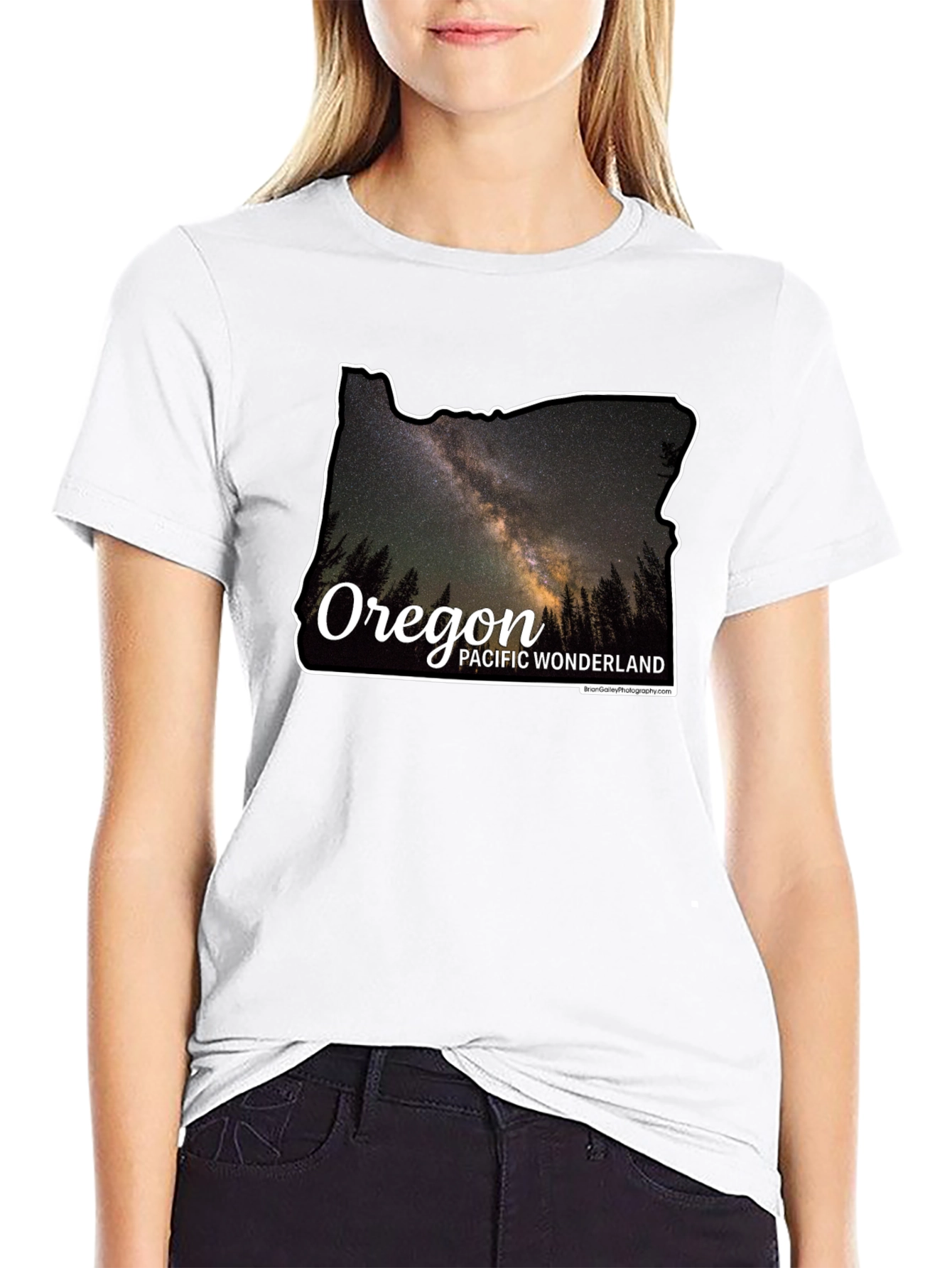 Oregon Galaxy Graphic T-Shirt - Pacific Wonderland
