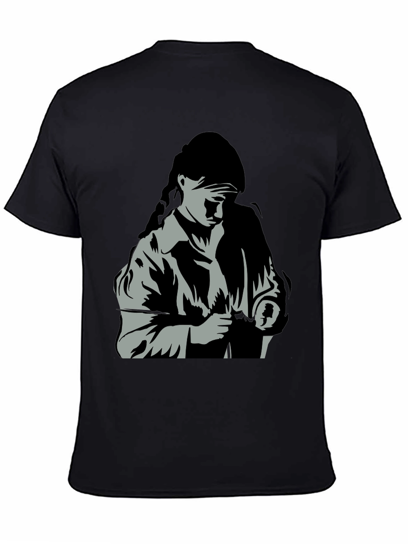 Graphic Tee: Woman with Braid T-Shirt