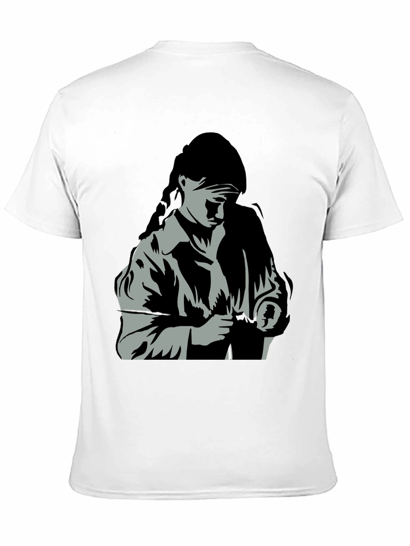Graphic Tee: Woman with Braid T-Shirt
