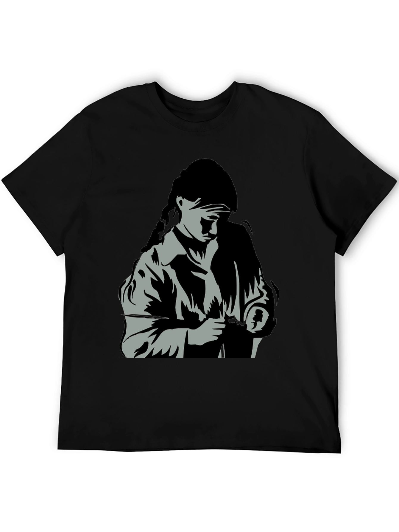 Graphic Tee: Woman with Braid T-Shirt