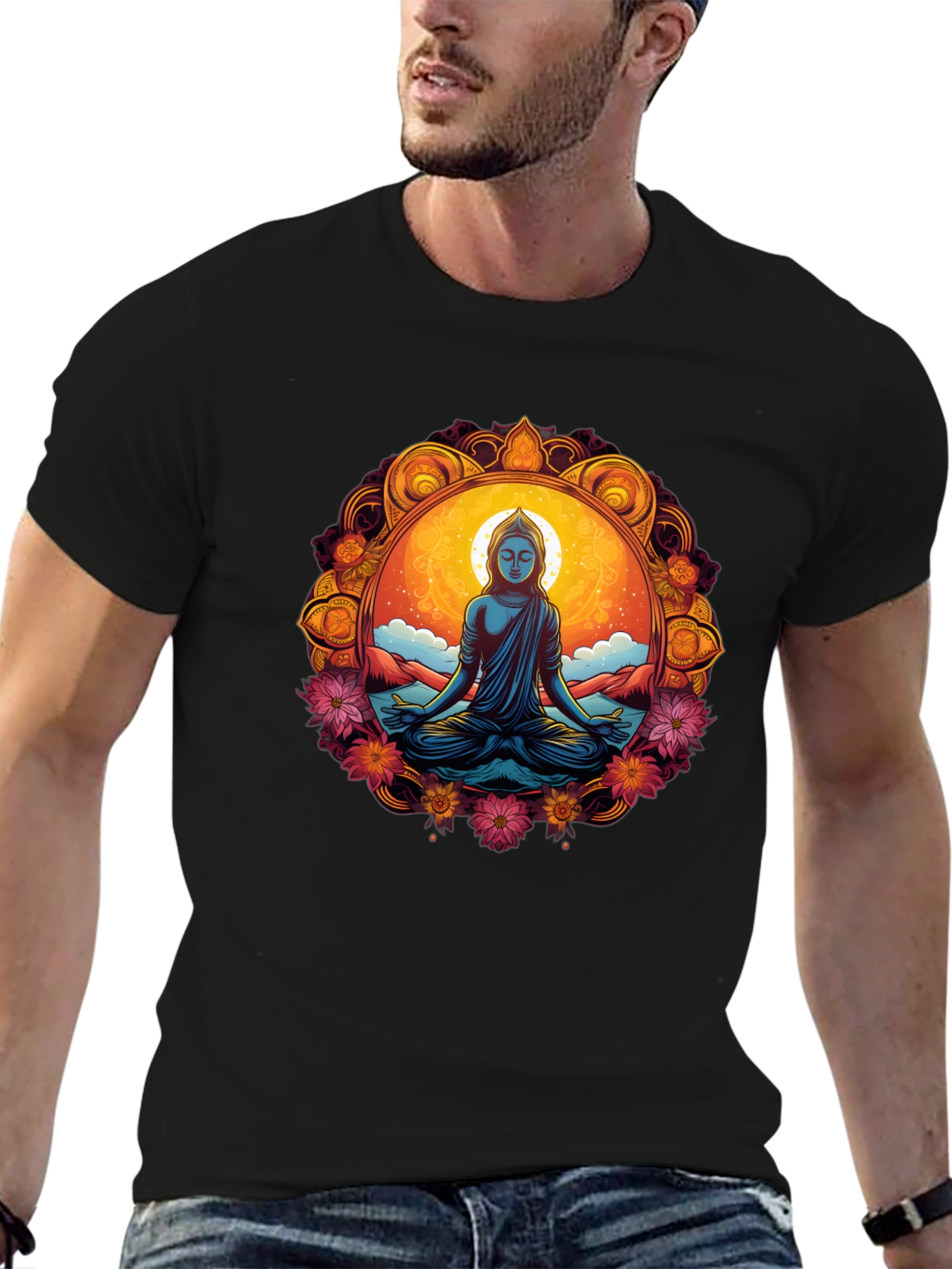 Meditative Buddha Graphic Tee
