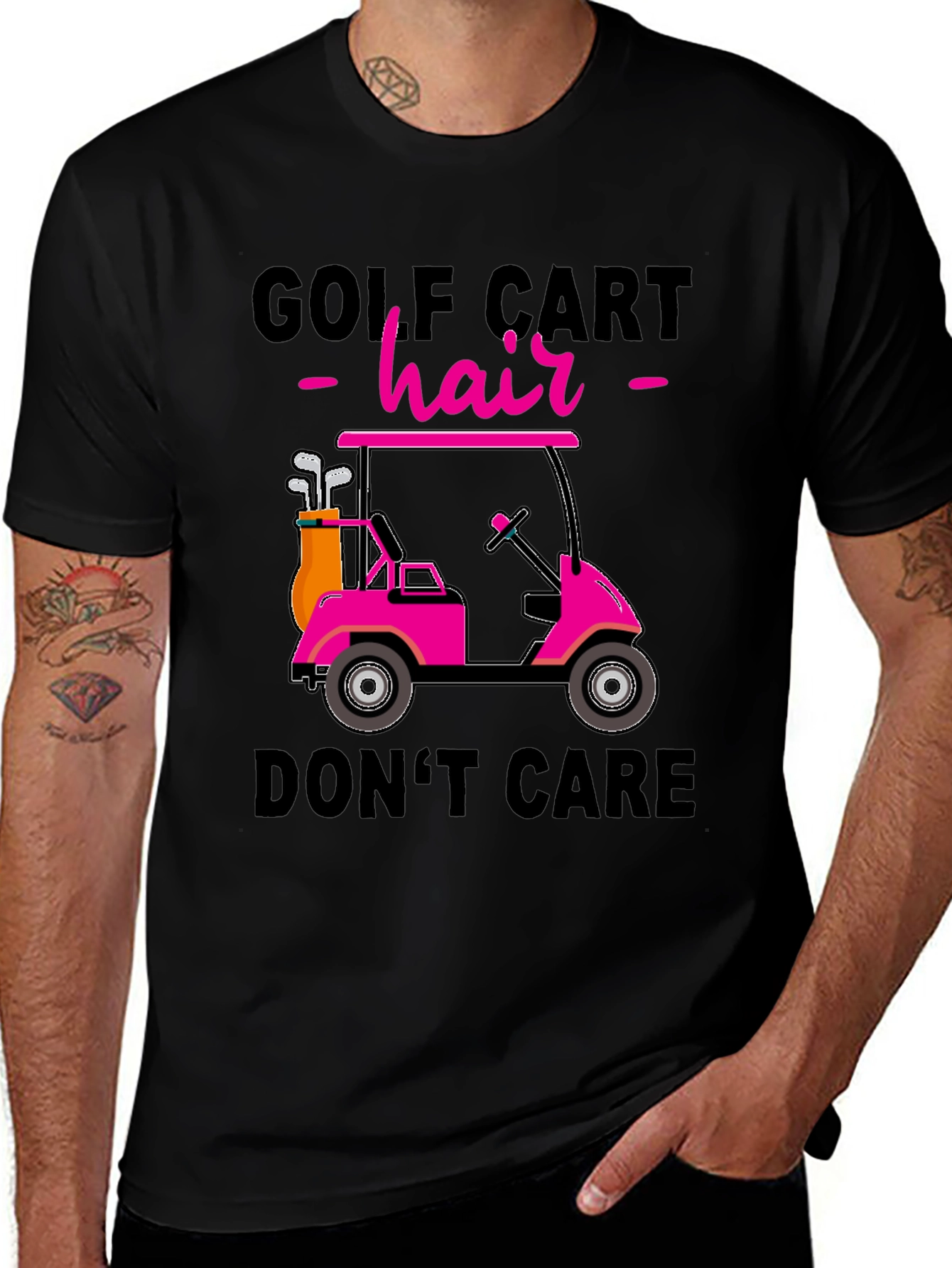 Golf Cart Hair T-Shirt