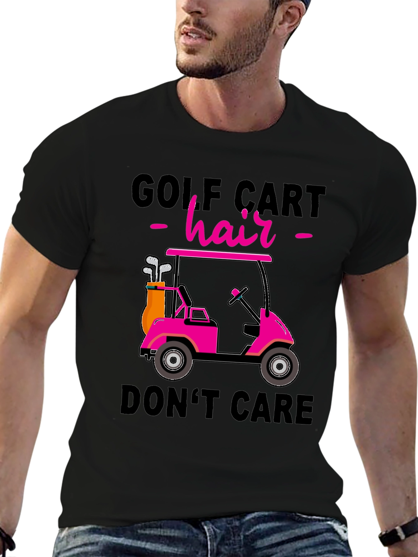 Golf Cart Hair T-Shirt
