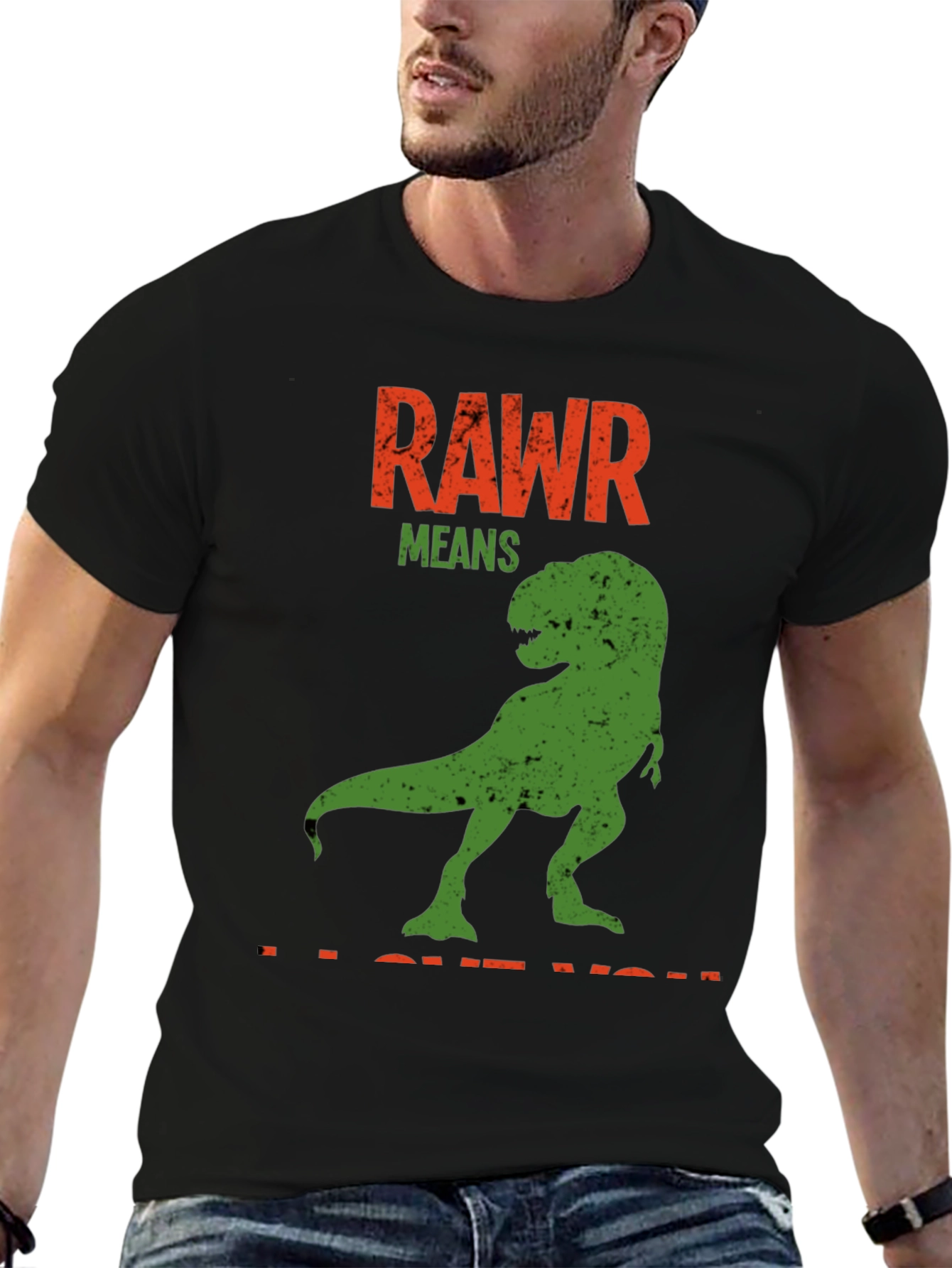 Rawr Means I Love You Dinosaur T-Shirt