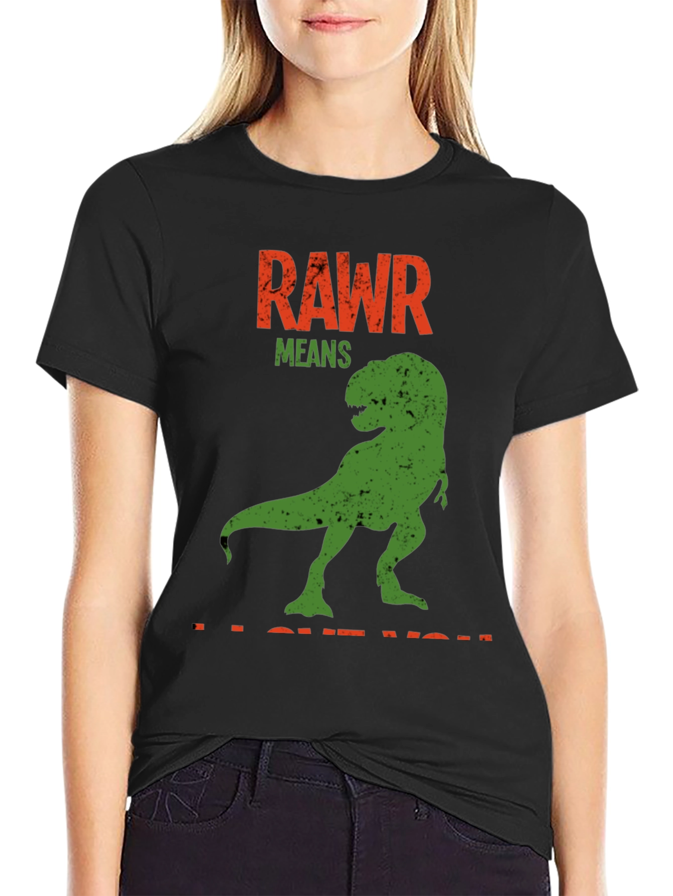 Rawr Means I Love You Dinosaur T-Shirt