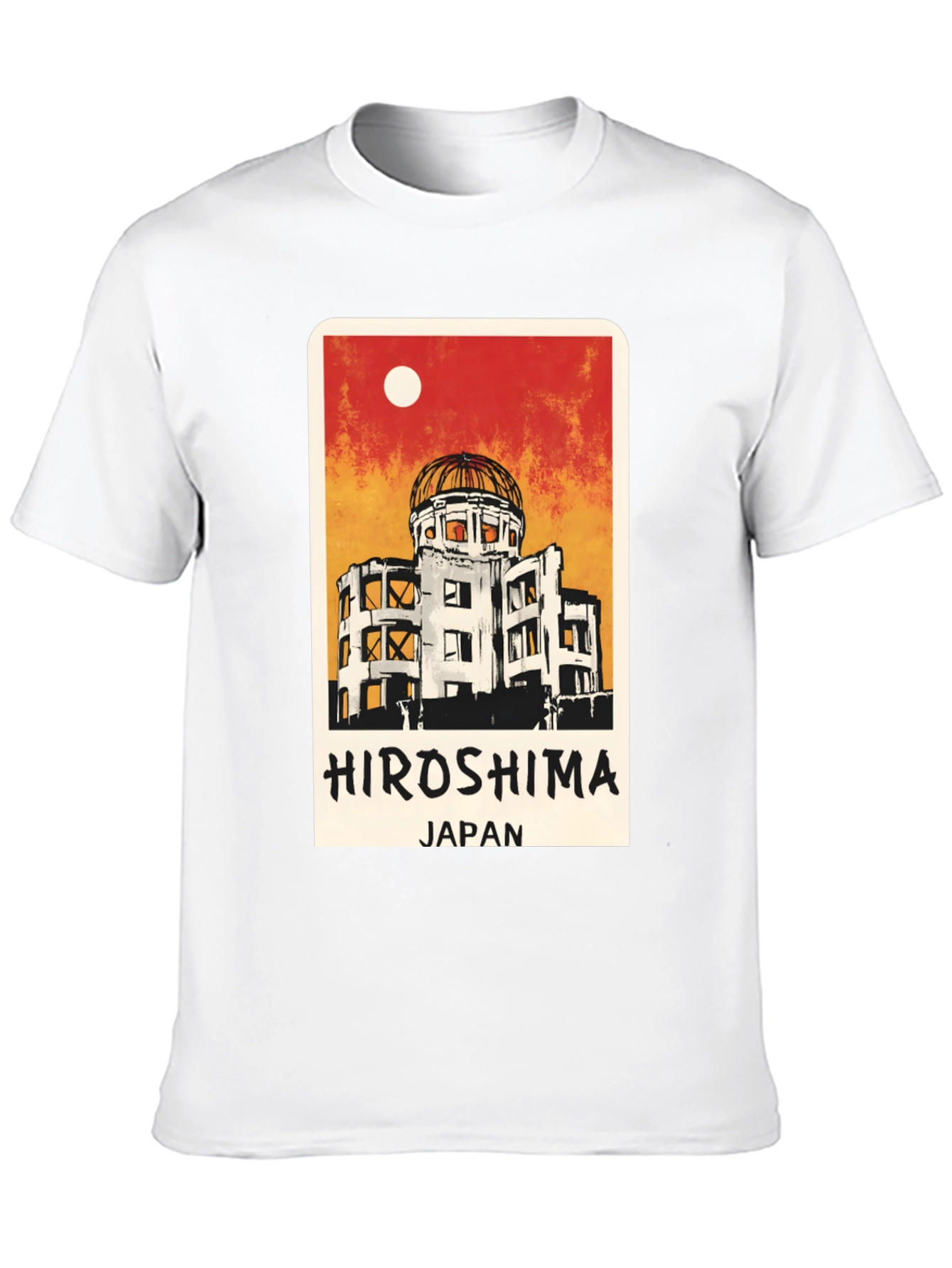 Hiroshima Japan Graphic Tee - Black Unisex T-Shirt