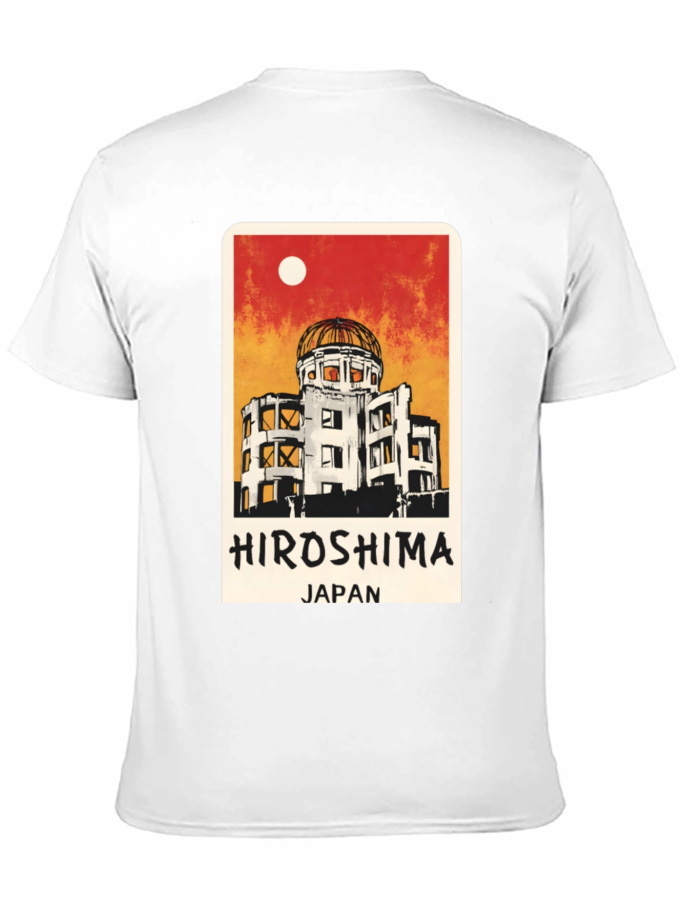 Hiroshima Japan Graphic Tee - Black Unisex T-Shirt