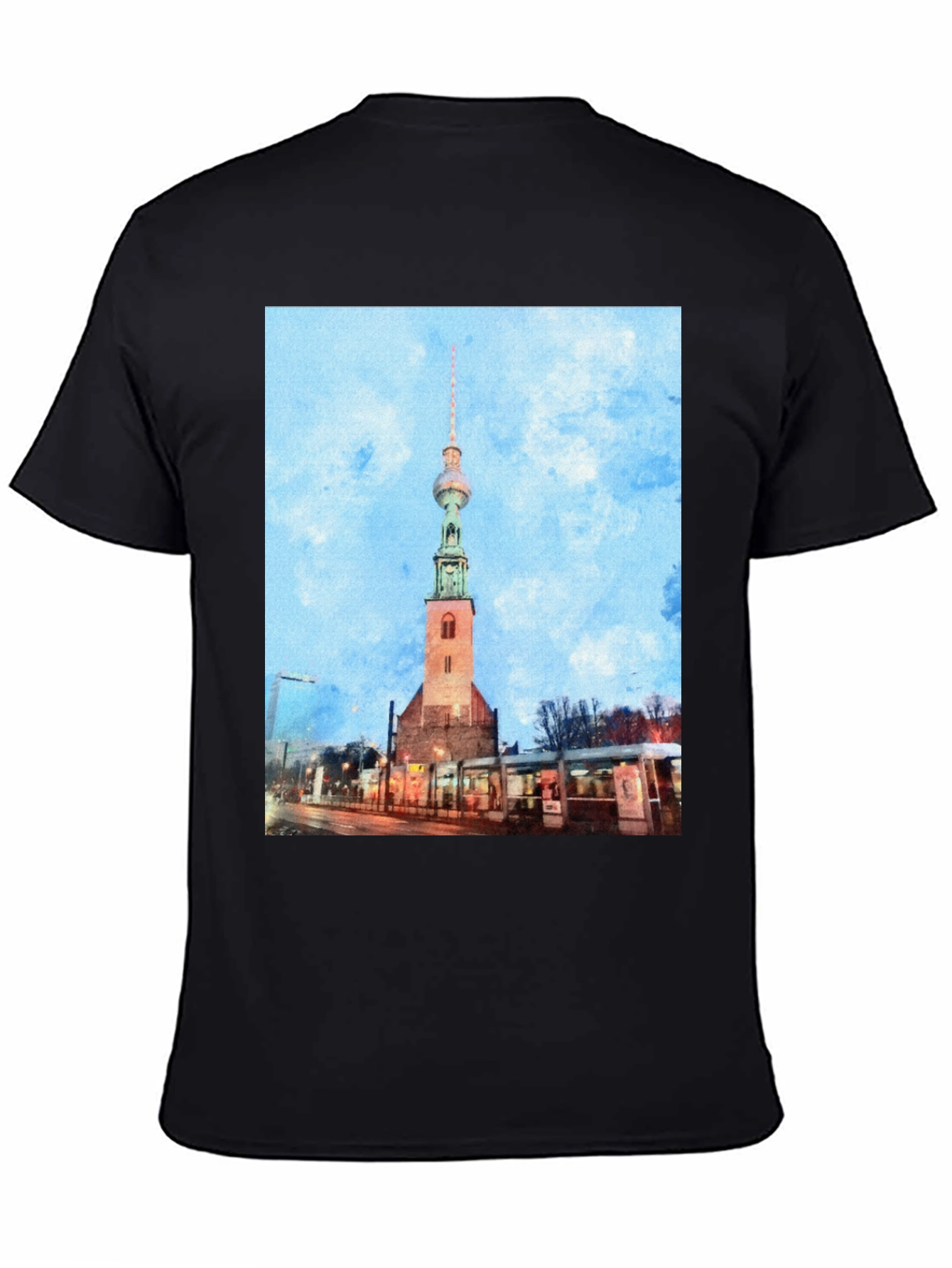 Berlin Tower T-Shirt - Unique Cityscape Tee