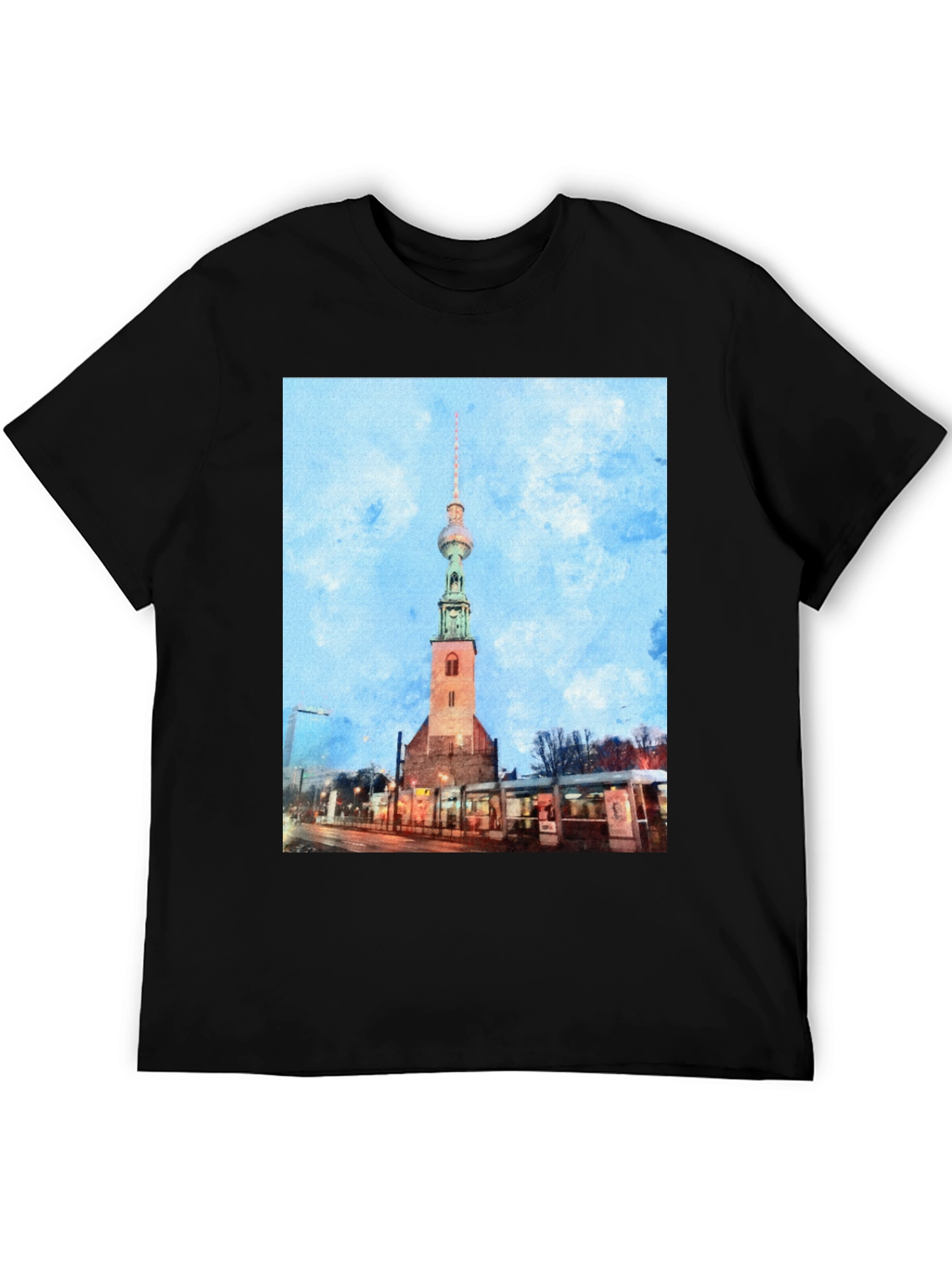 Berlin Tower T-Shirt - Unique Cityscape Tee