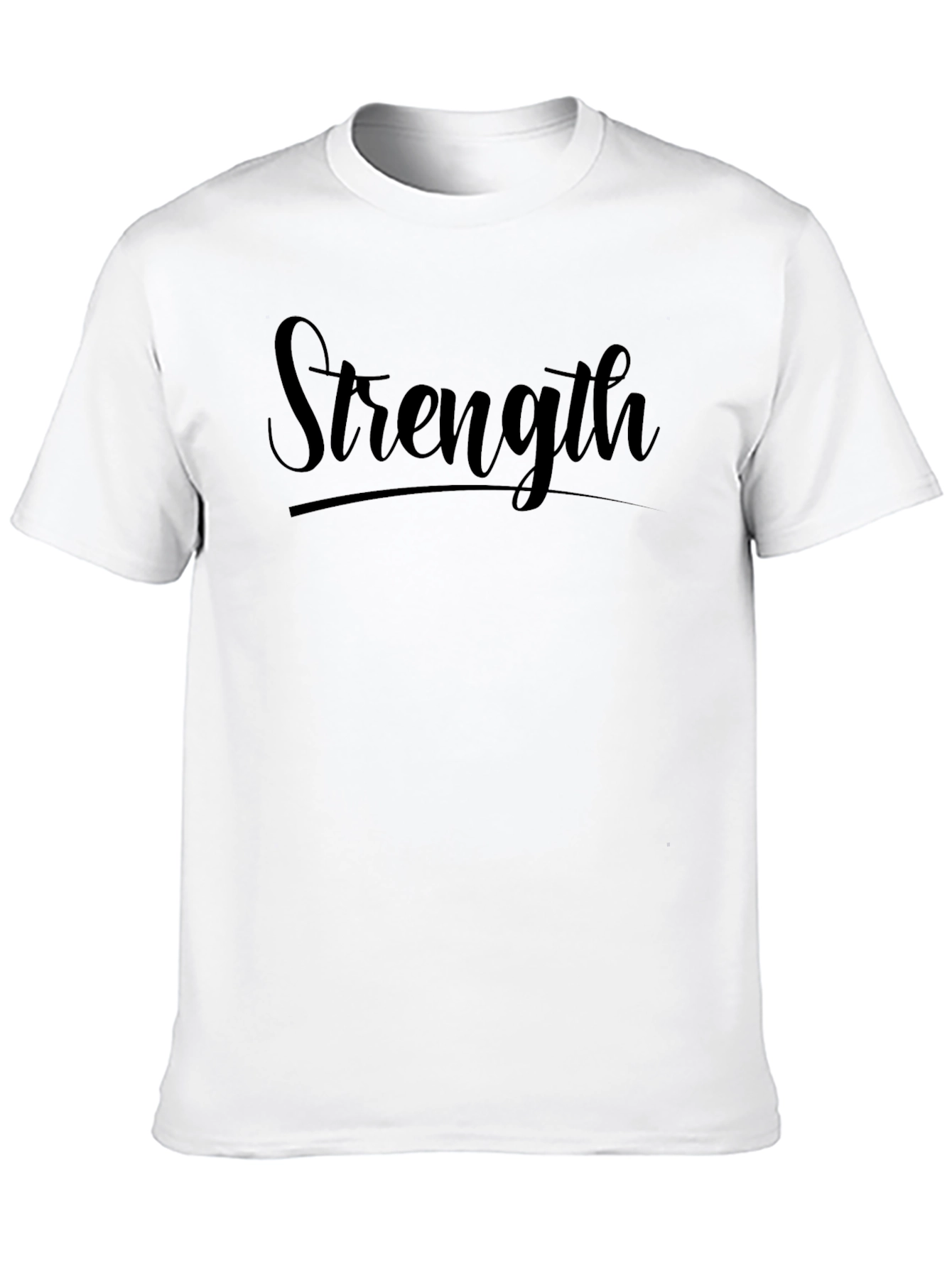 Strength T-Shirt - Black Graphic Tee for Men