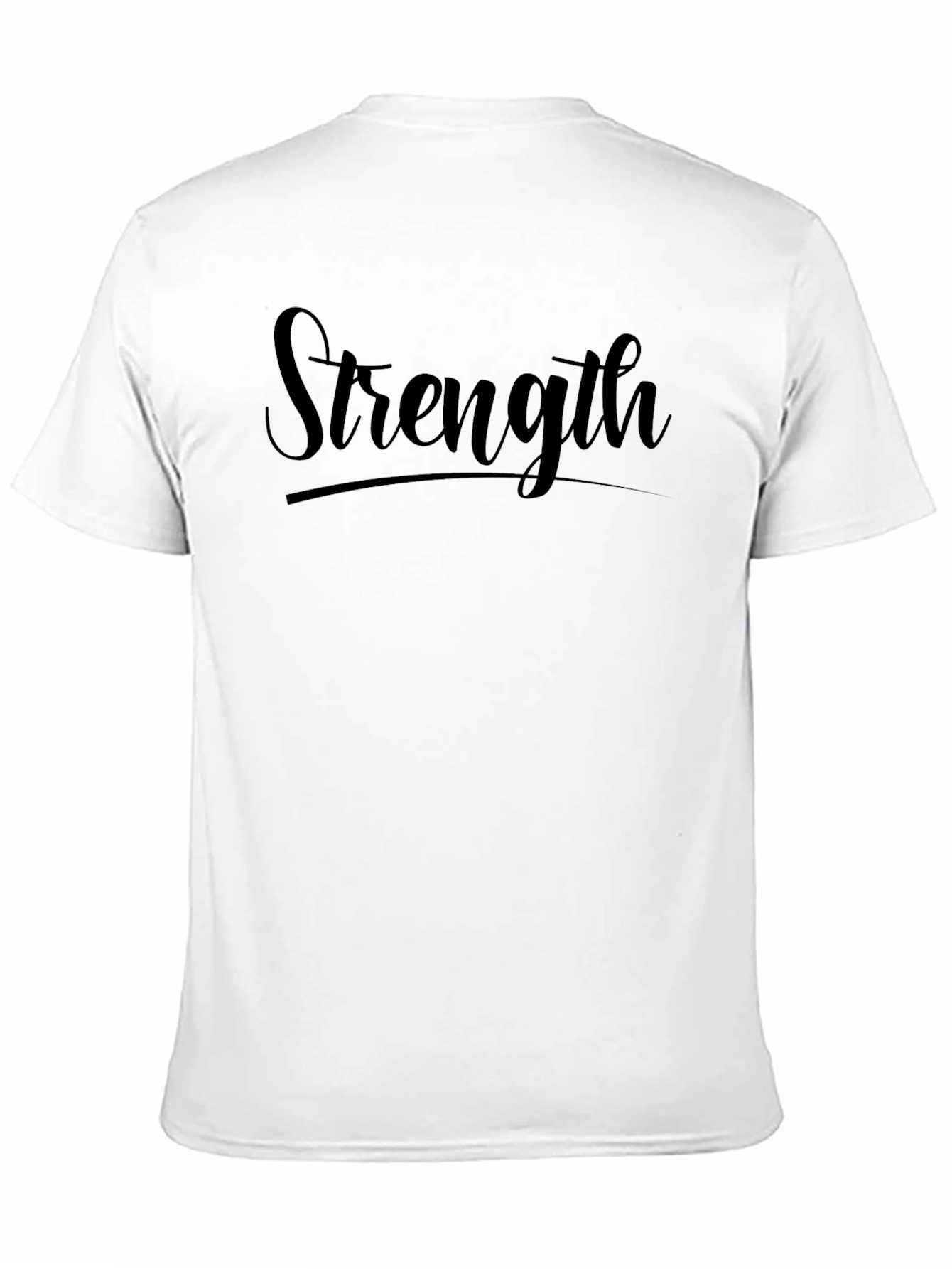 Strength T-Shirt - Black Graphic Tee for Men