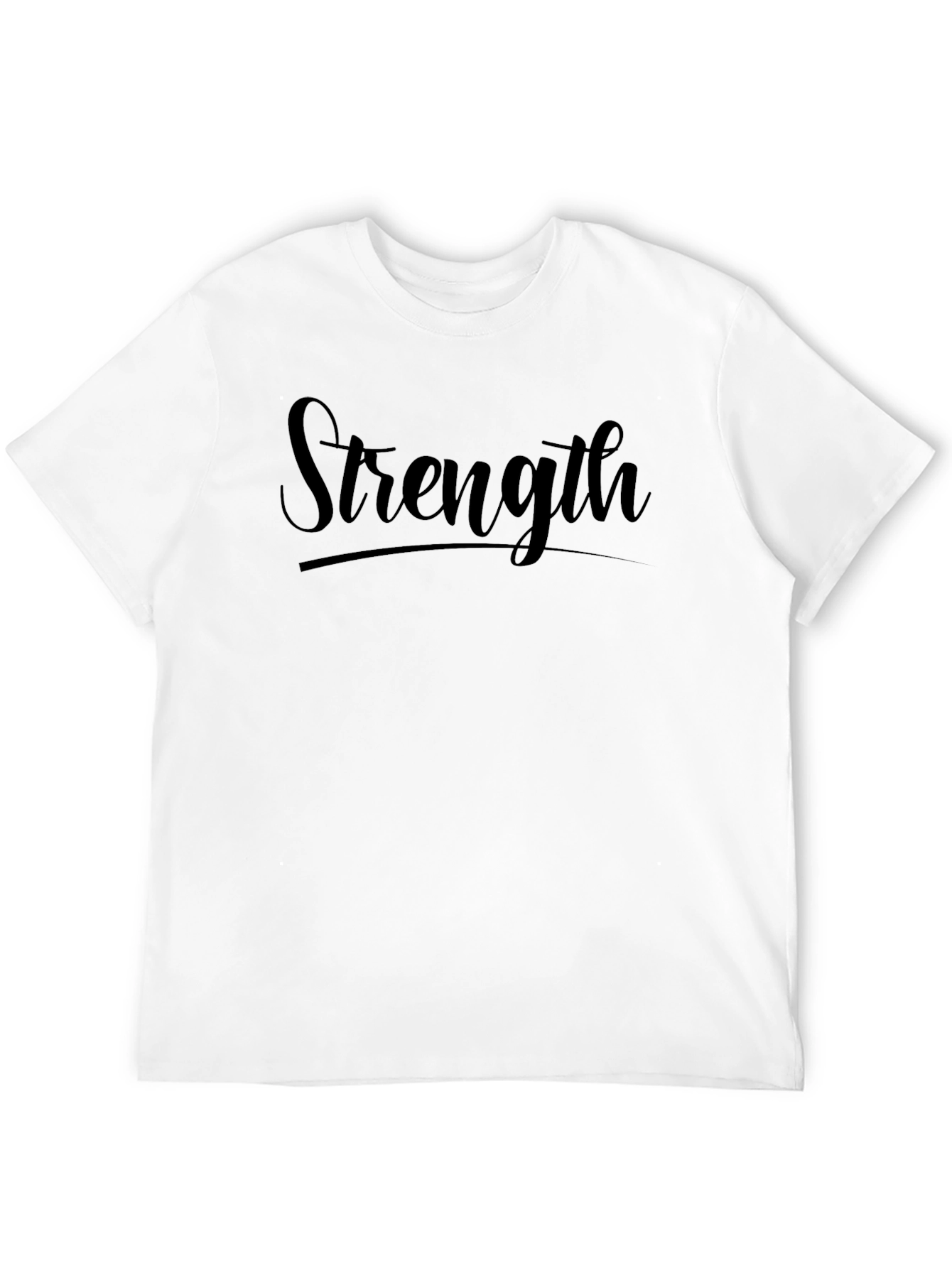 Strength T-Shirt - Black Graphic Tee for Men