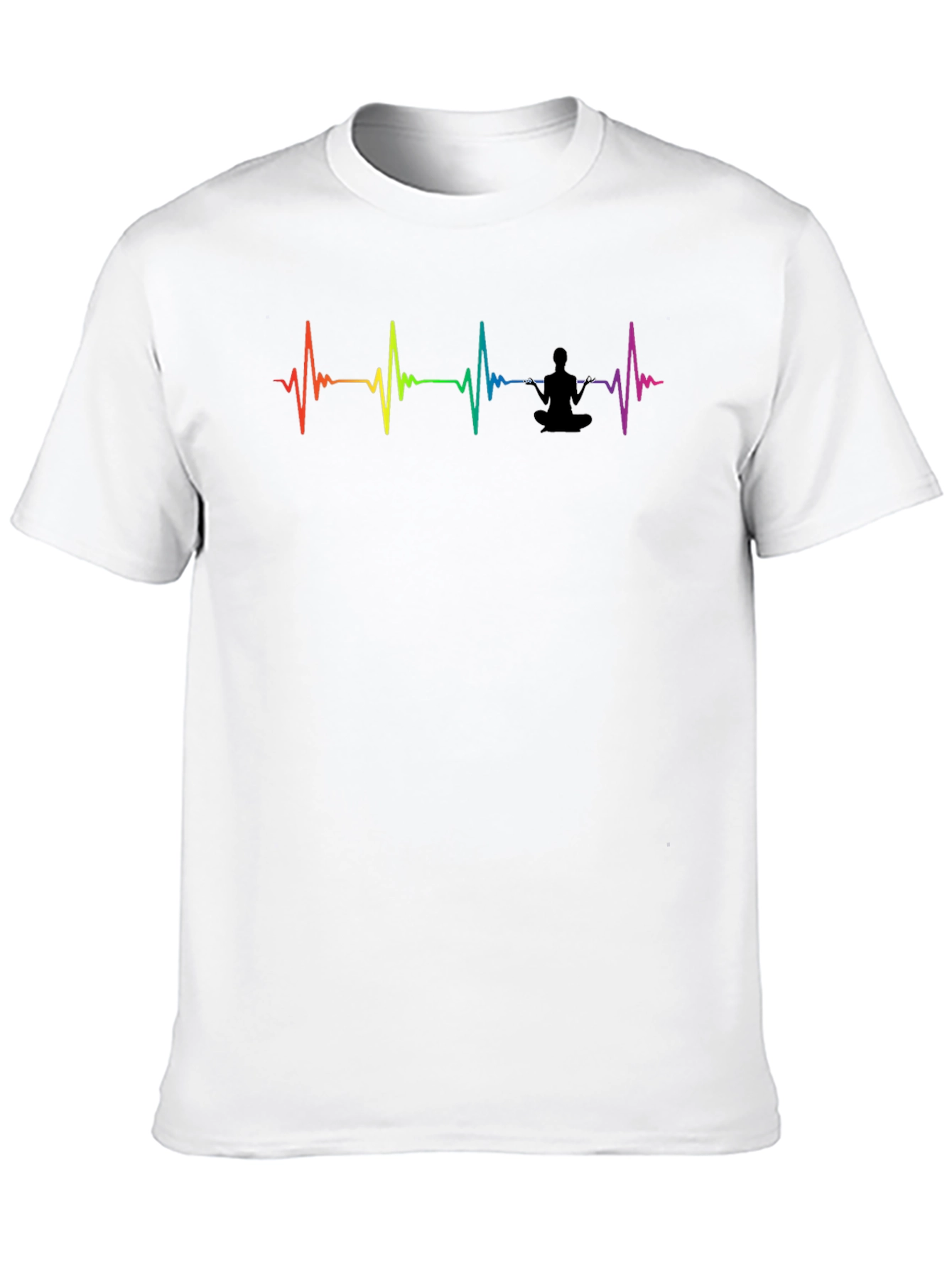 Rainbow Heartbeat Yoga T-Shirt