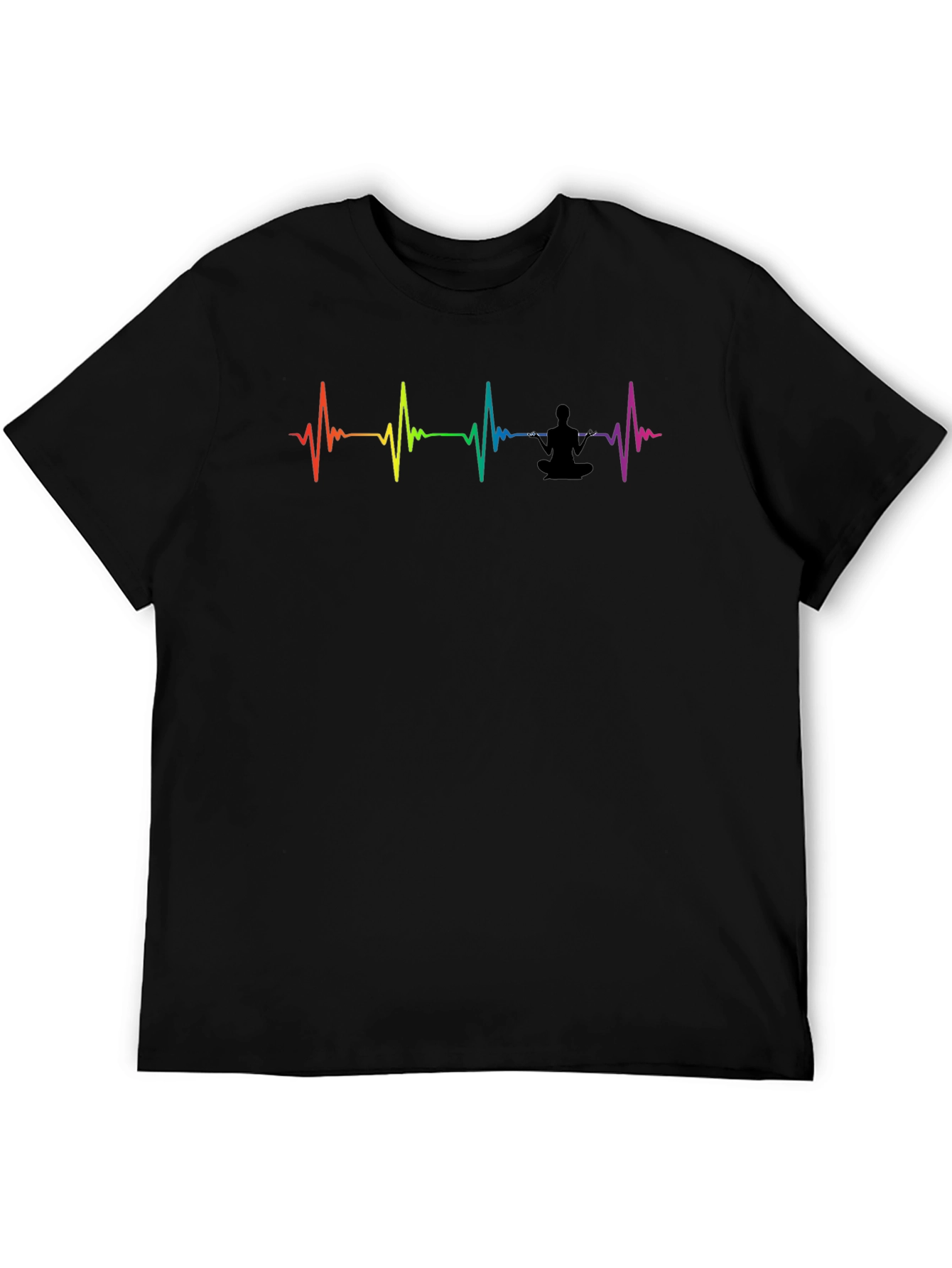 Rainbow Heartbeat Yoga T-Shirt